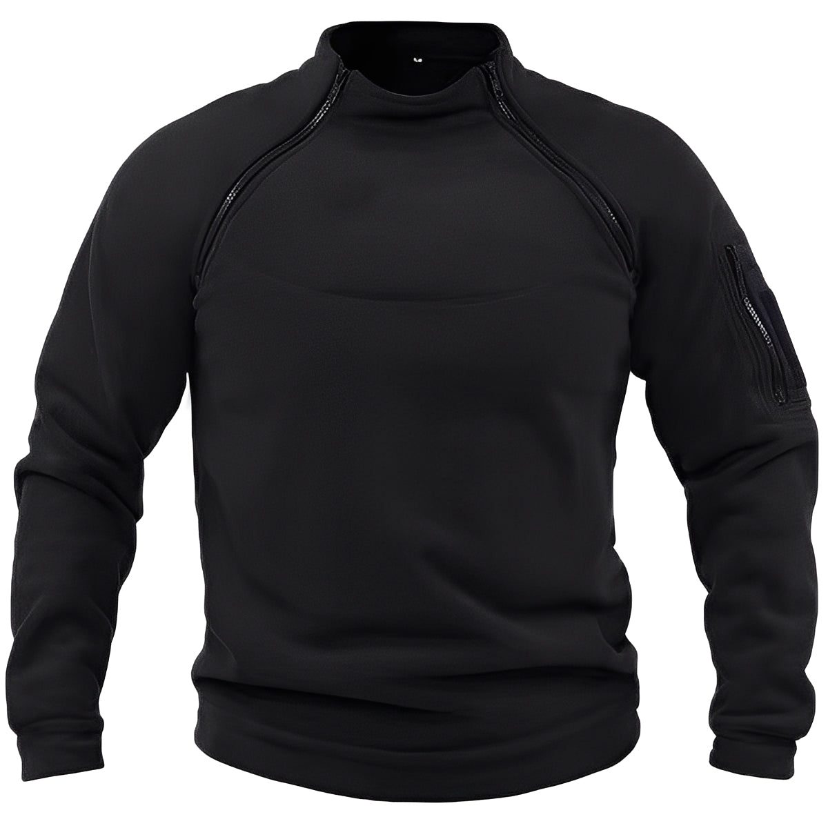 Wilbur - Pull en polaire sport avec fermeture éclair pour hommes