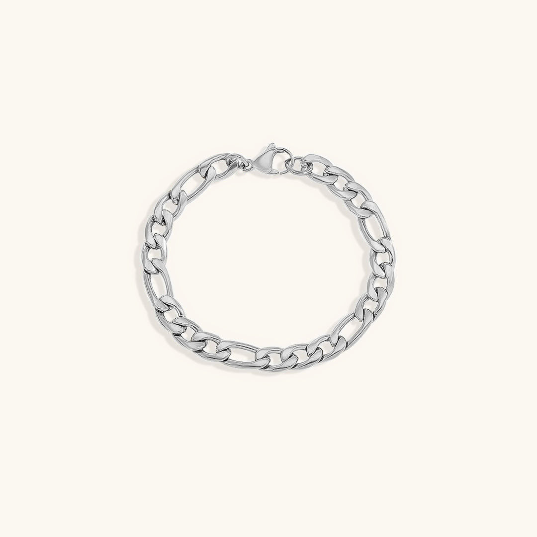 Saturn - Bracelet en chaîne dorée