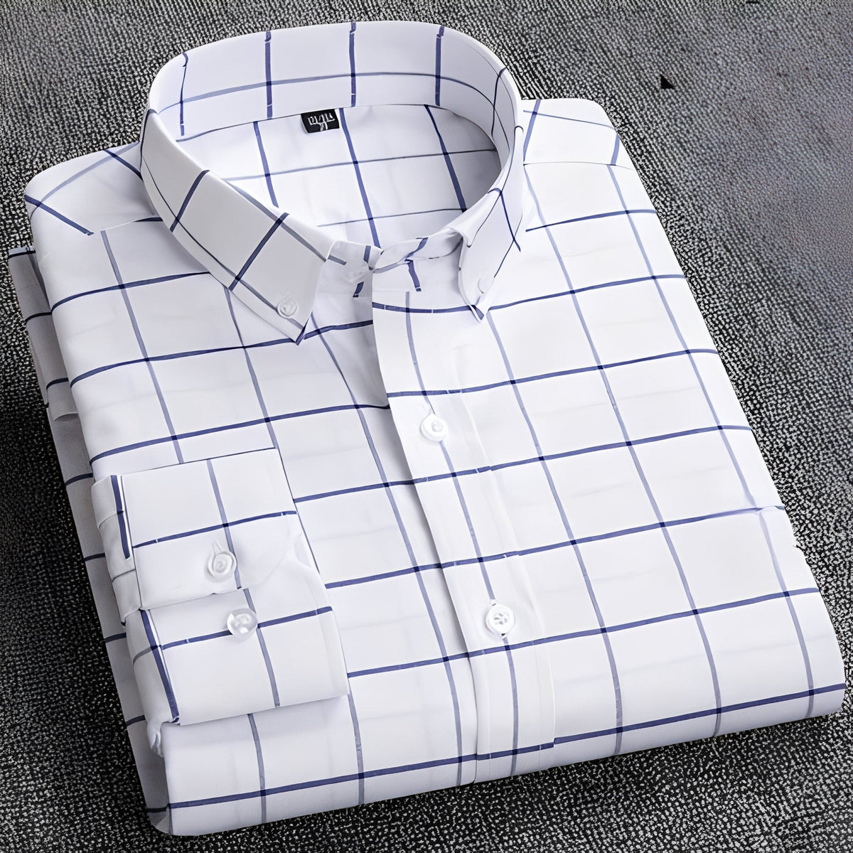 Jezriel - Chemise à carreaux élégante à manches longues pour homme