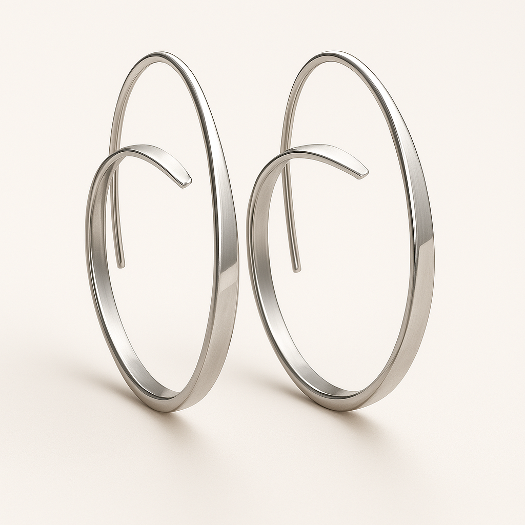 Becca – Boucles d'oreilles en forme de spirale élégante