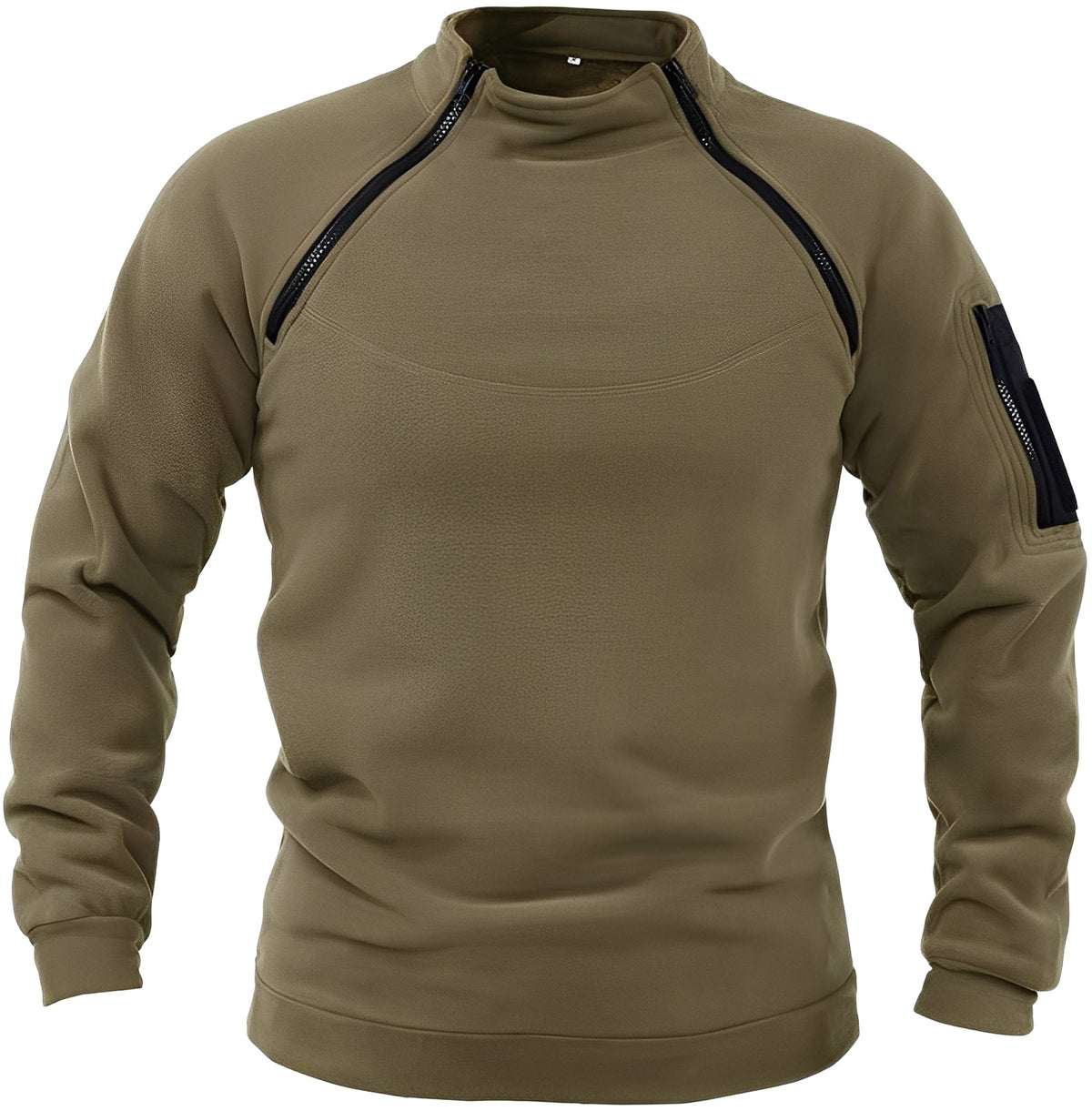 Wilbur - Pull en polaire sport avec fermeture éclair pour hommes