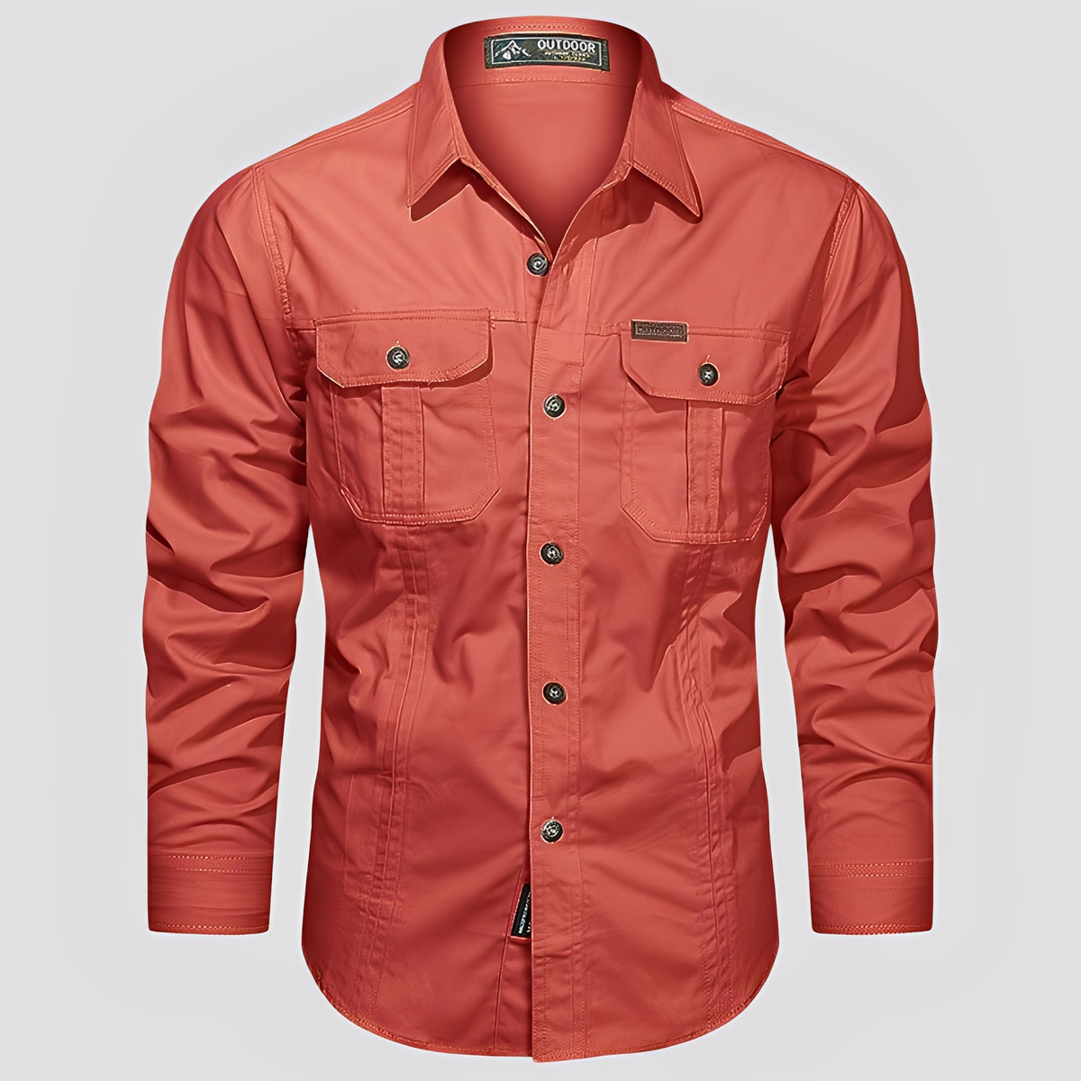 Ranulph - Chemise Cargo à Manches Longues pour Hommes