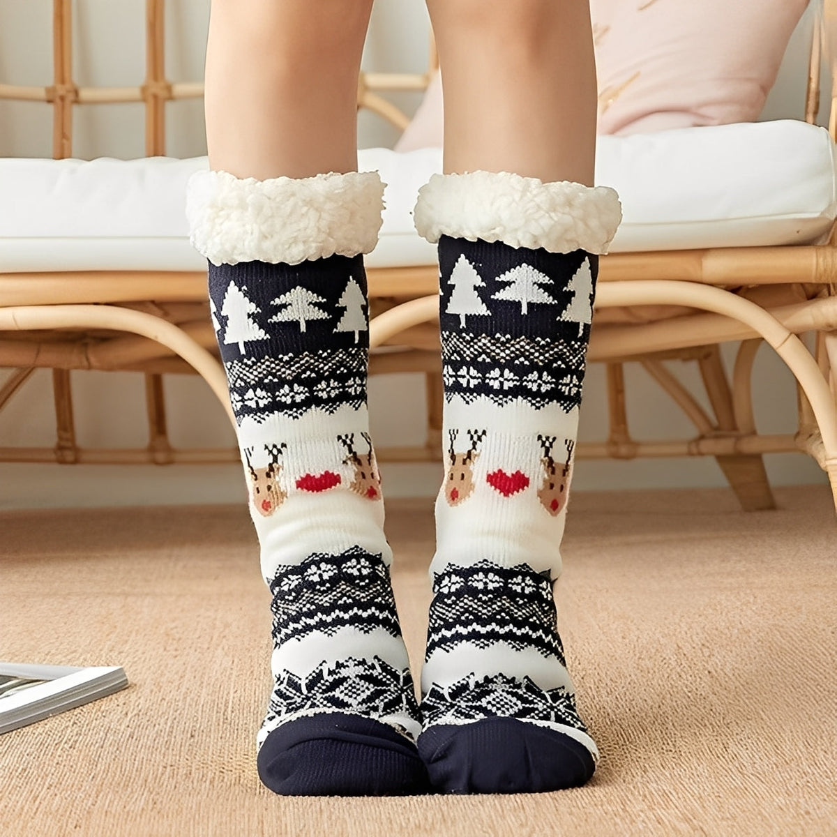 Kassia - Chaussettes de Noël chaudes pour femmes