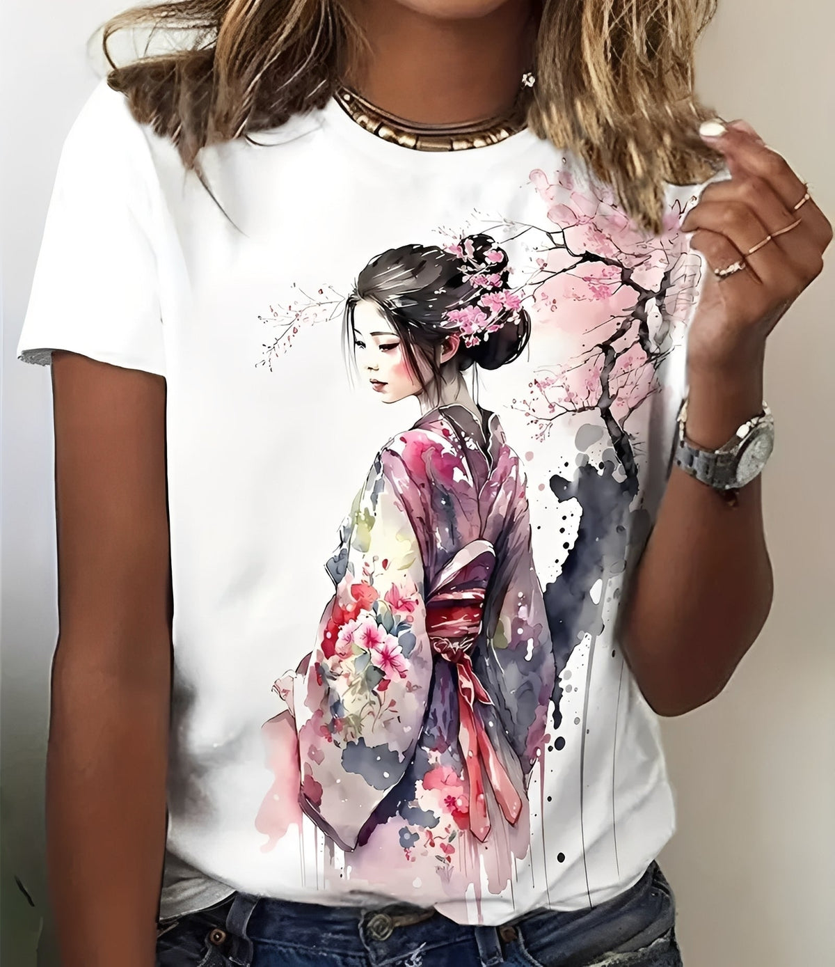 Julia - T-shirt stylé avec imprimé pour femmes