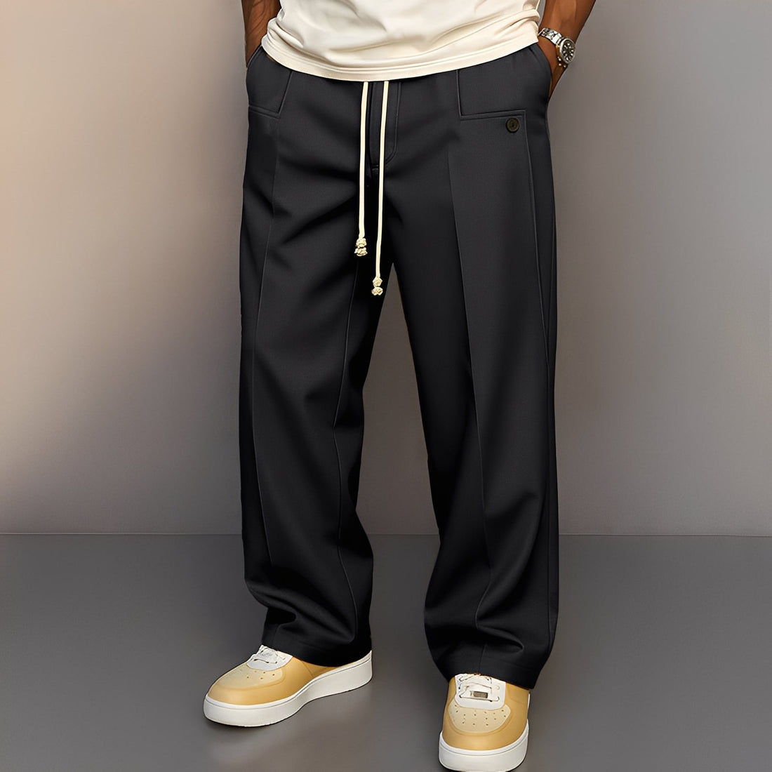 Henri - Pantalon ample pour hommes avec cordon de serrage