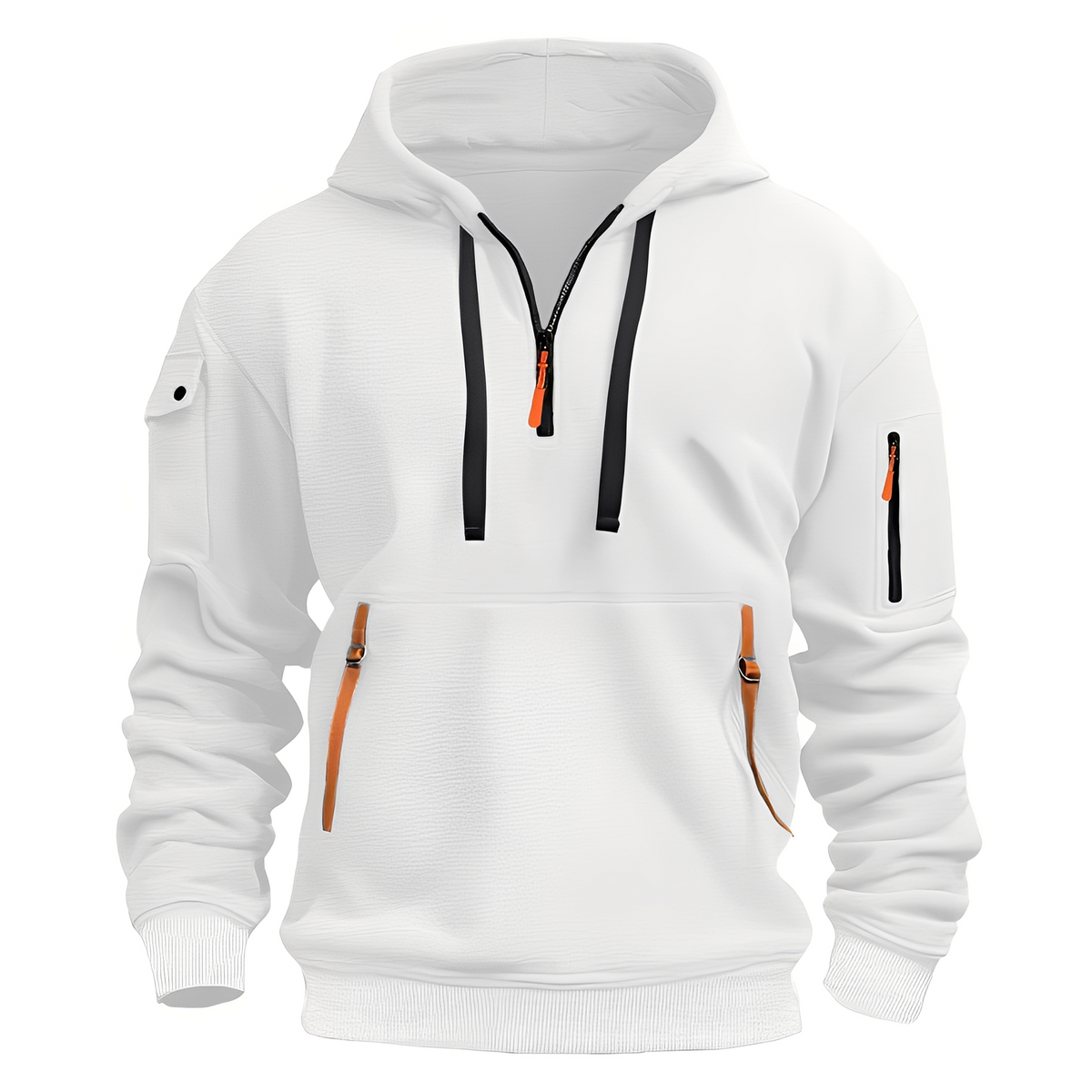 Paxton - Veste à capuche confortable avec demi-zip