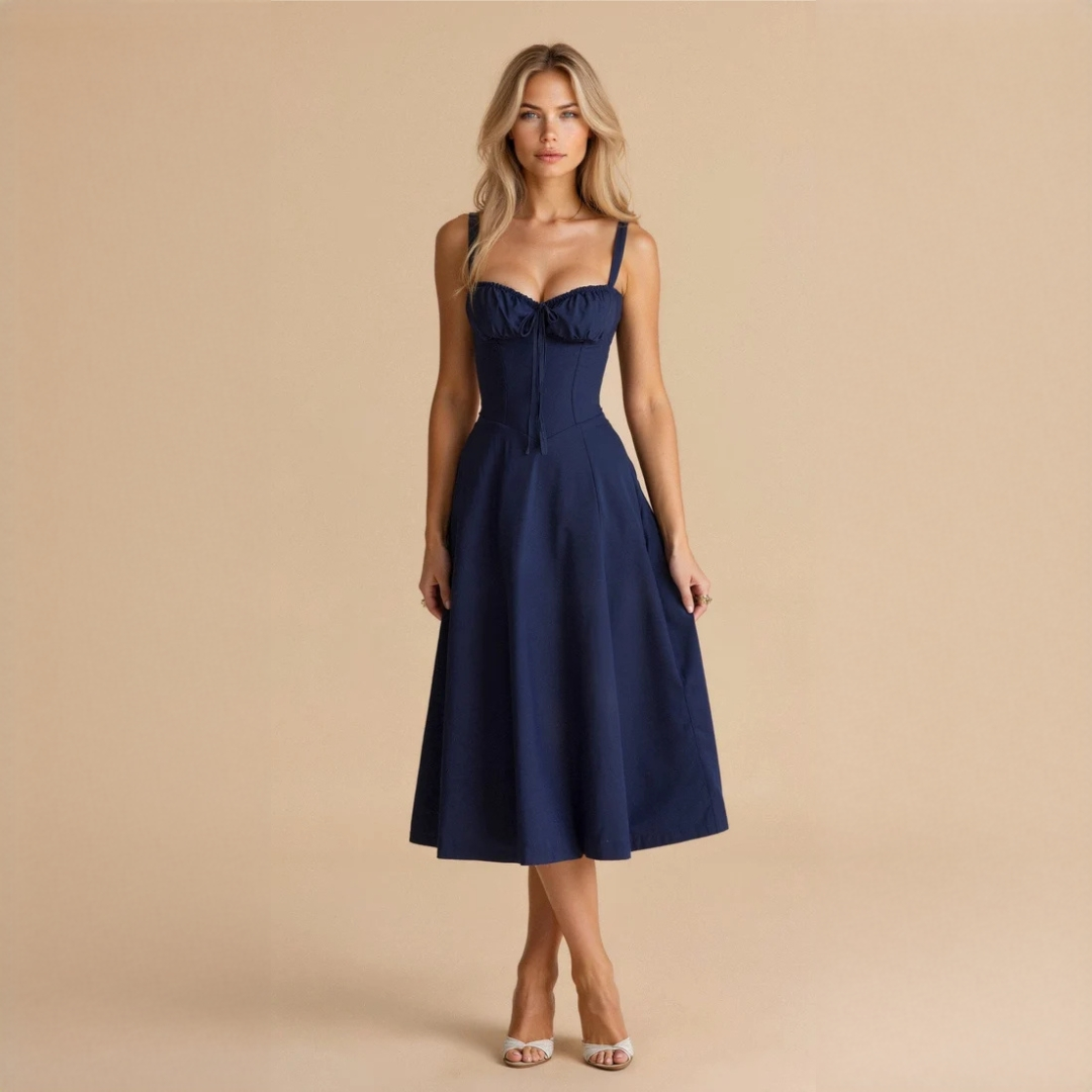 Liana - Robe midi élégante