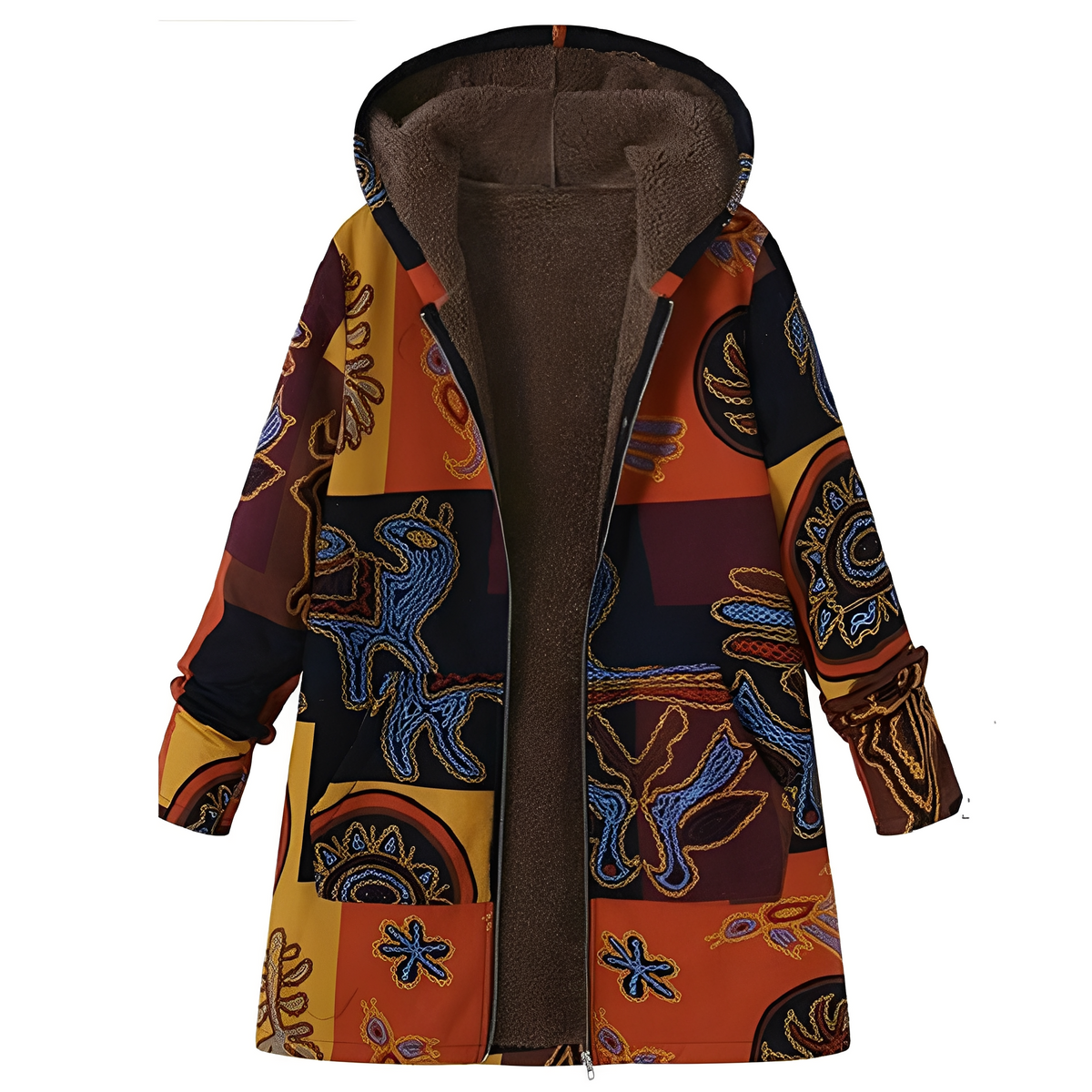 Olyvia - Veste vintage à motif pour femmes