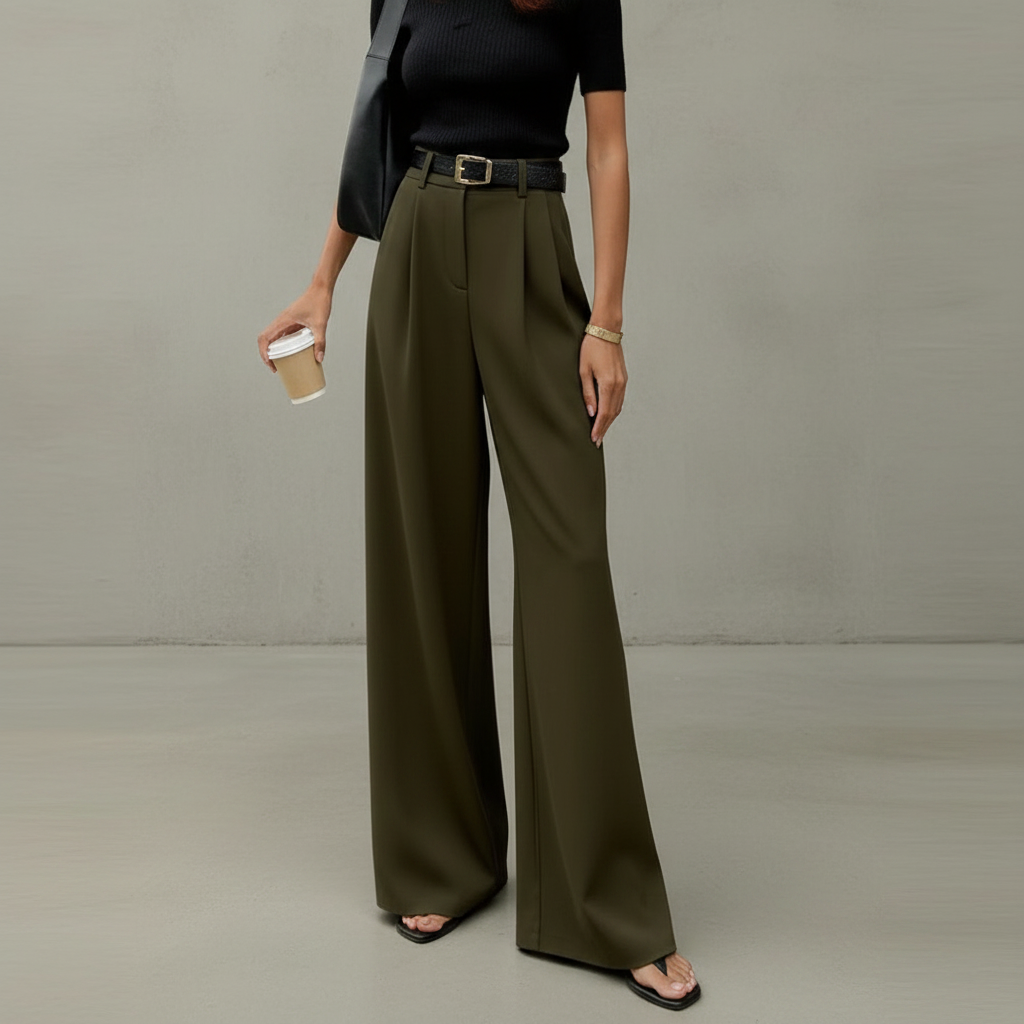Marlene - Pantalon chic à jambes larges