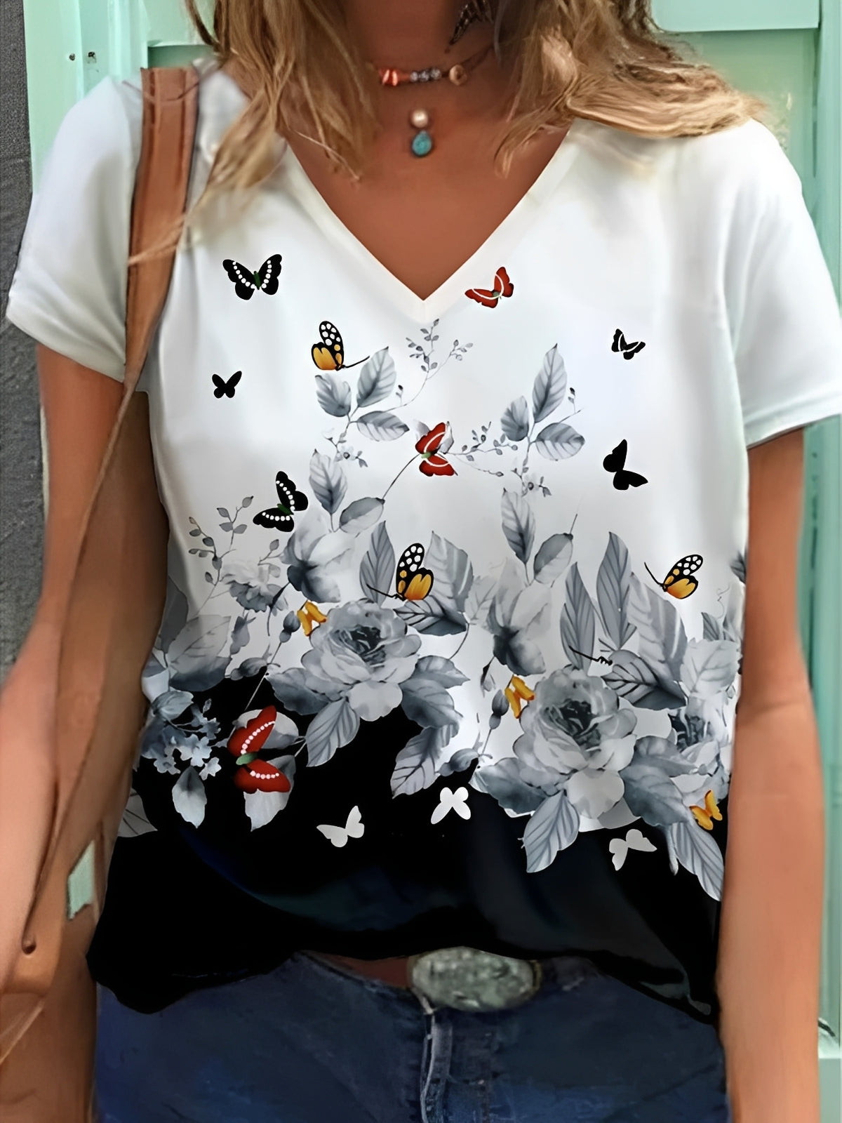 Niki - Haut chic avec des motifs floraux pour femmes