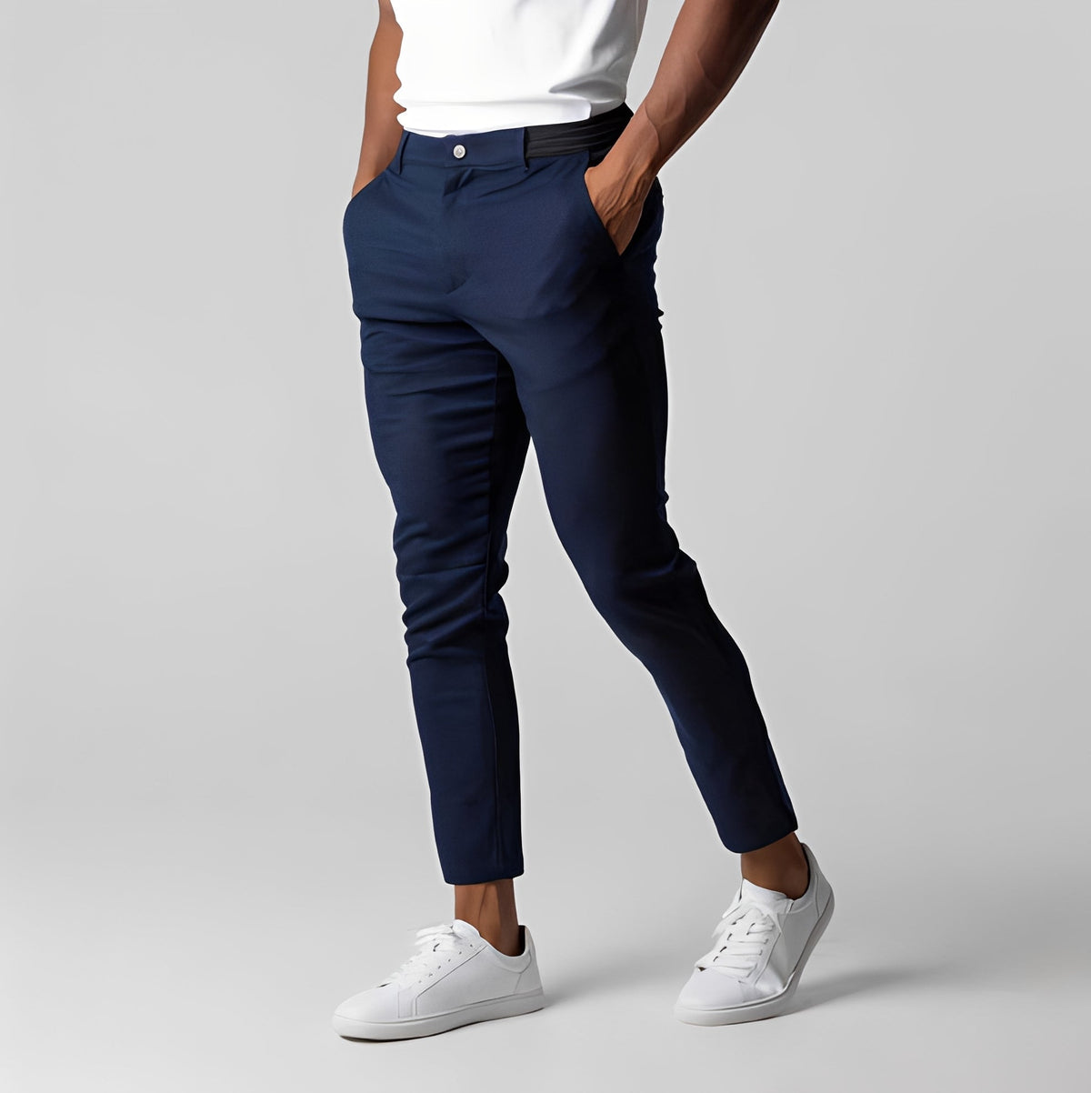 Jack - Pantalon de costume décontracté à coupe droite pour hommes