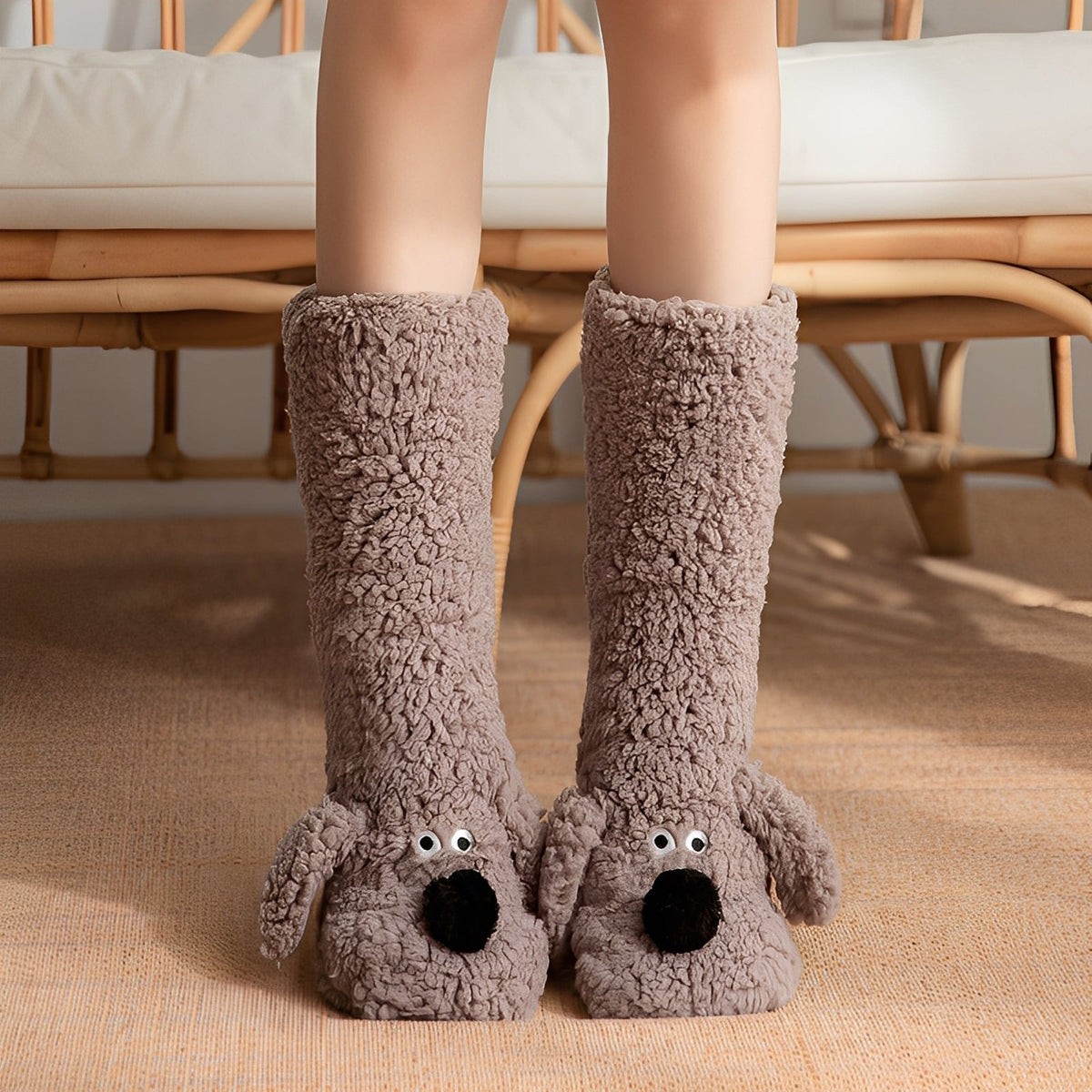 Krystelle - Élégantes, douces, chaudes chaussettes de sol pour femmes