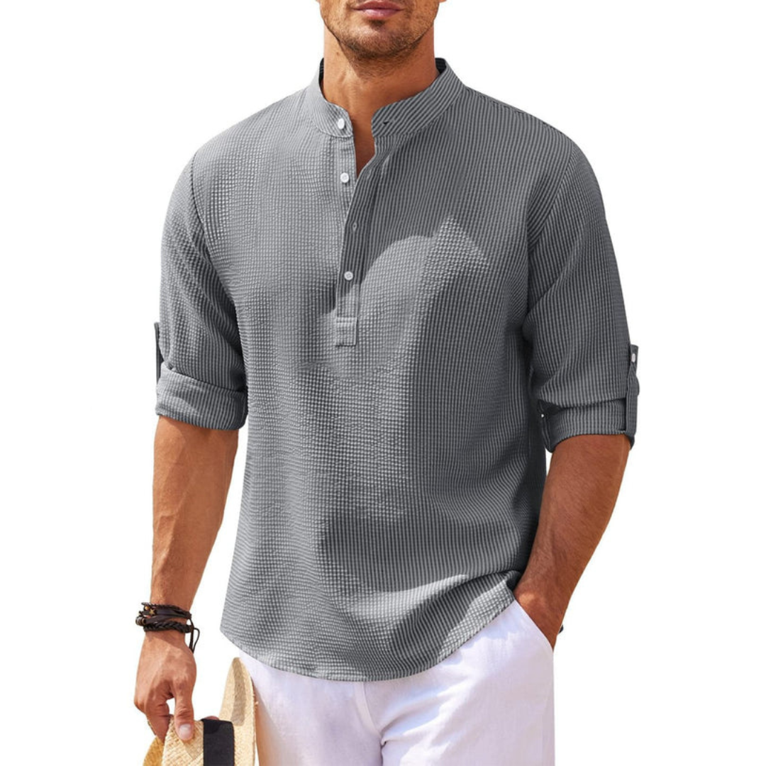 Cormac - Chemise tendance avec demi-patte de boutonnage