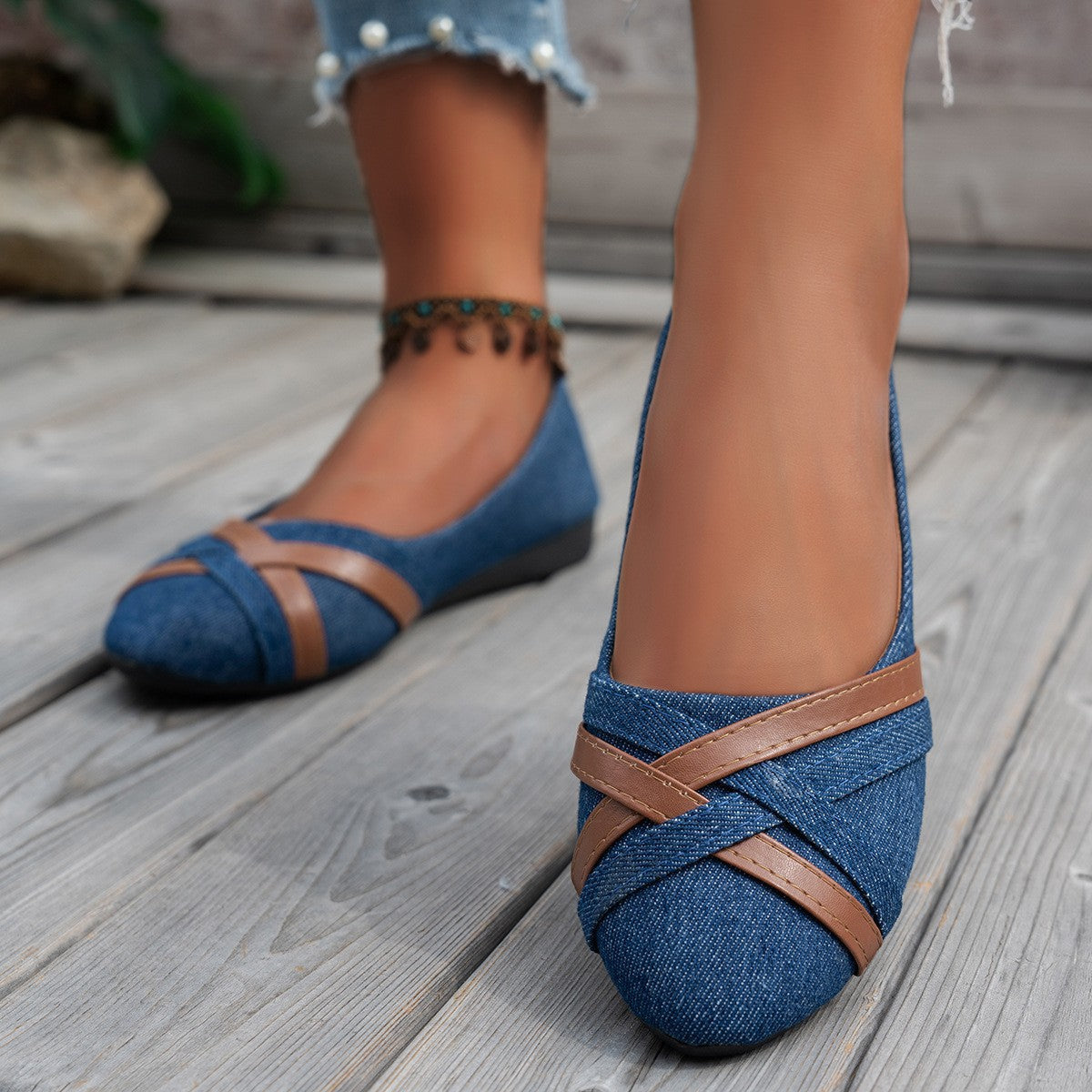 Leora - Chaussures sophistiquées à brides croisées pour femmes