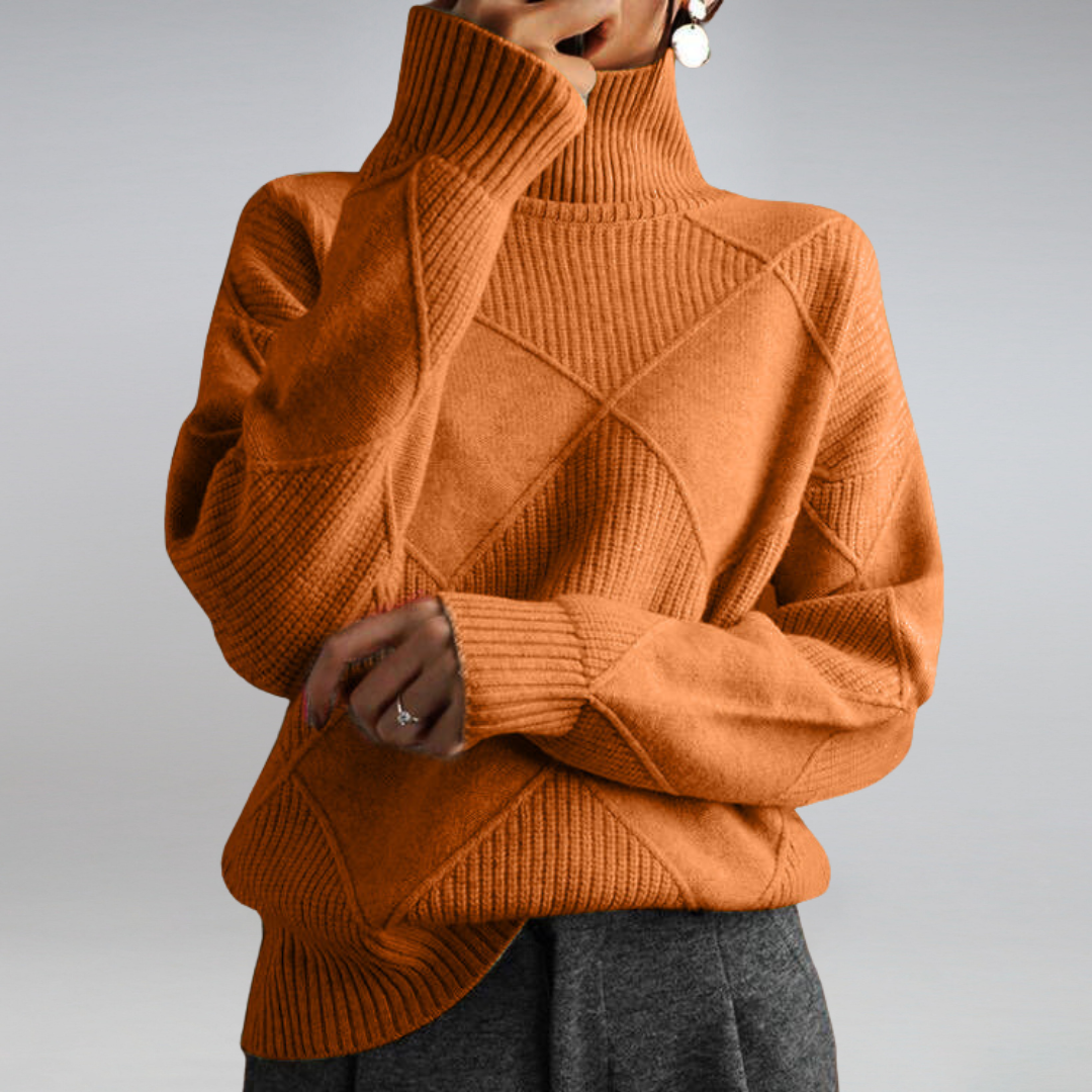 Camille - Pull élégant à col roulé