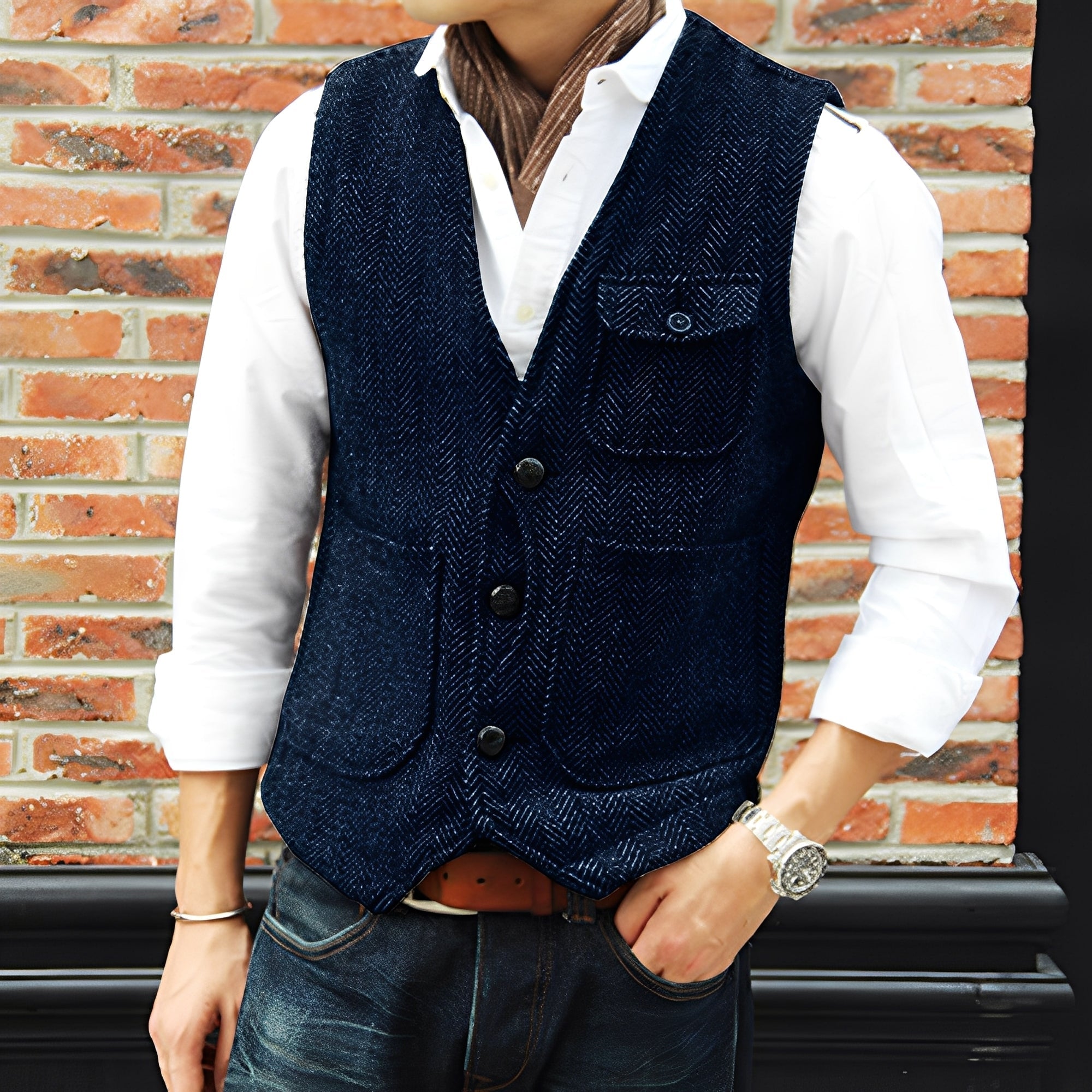 Matthew - Manteau élégant en tissu texturé