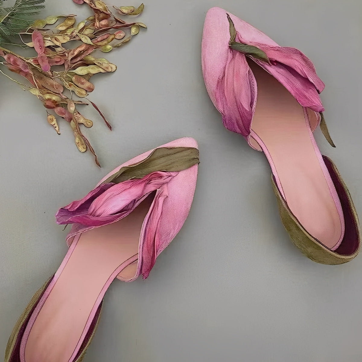 Jennifer - Ballerines élégantes pour femmes avec motif floral
