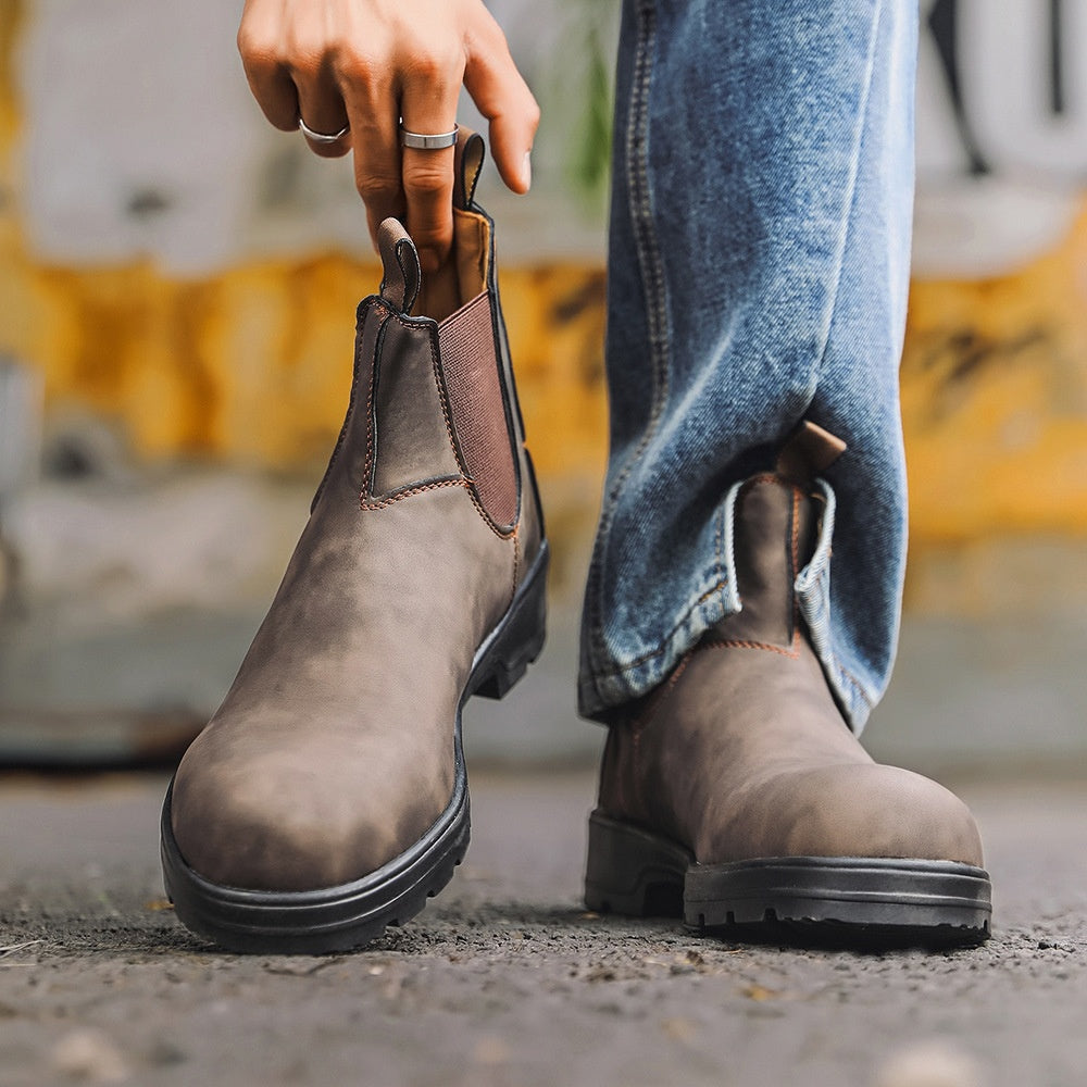 Barrett - Bottes en cuir classiques pour hommes