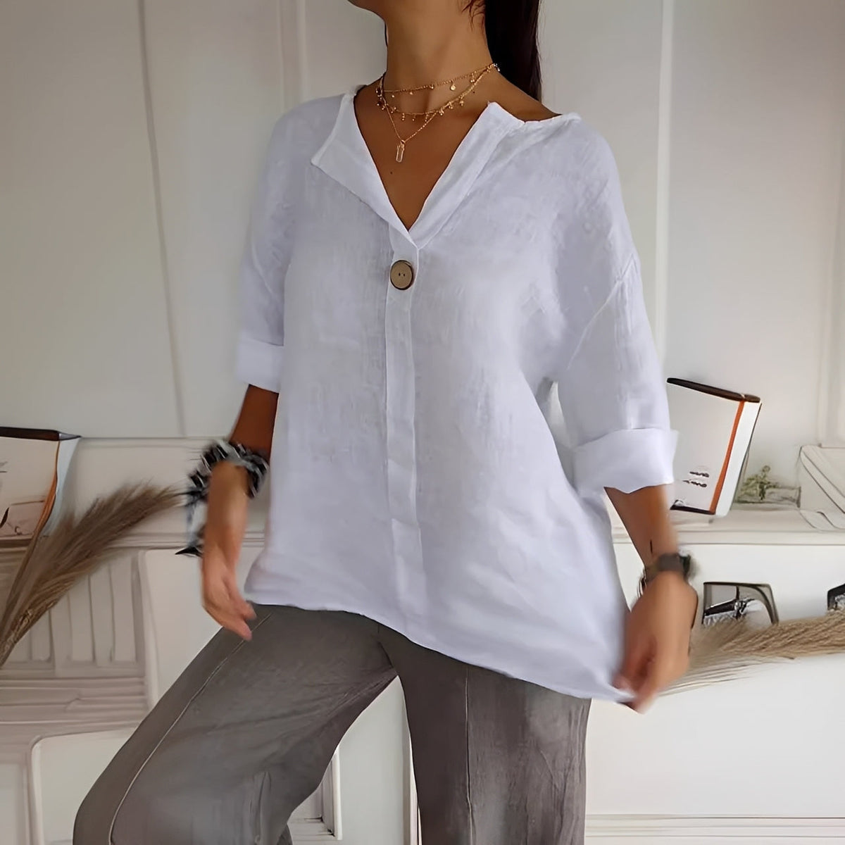 Stephanie - Blouse ample et décontractée pour femmes