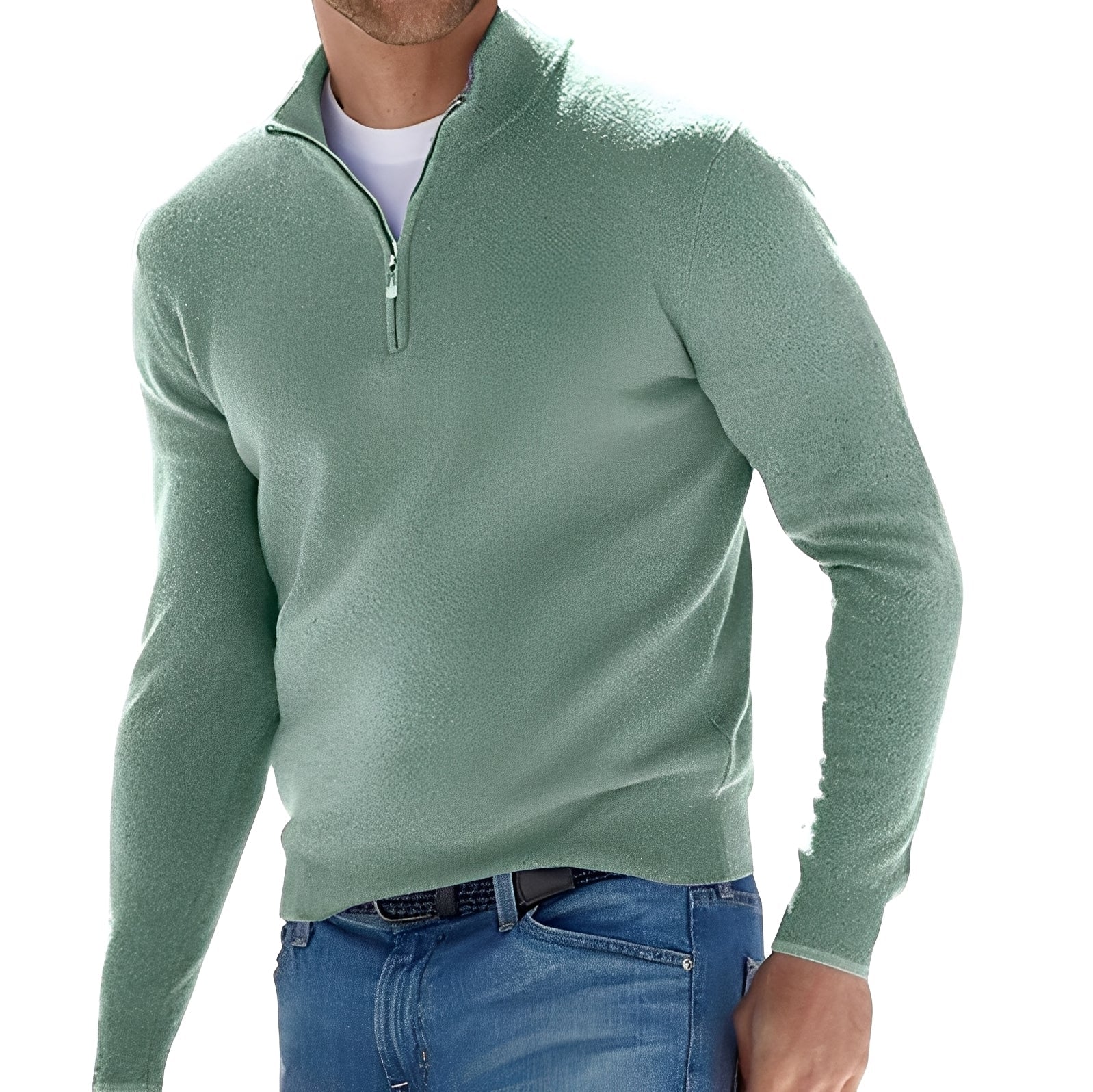 Nash - Pull décontracté avec fermeture éclair mi-longue