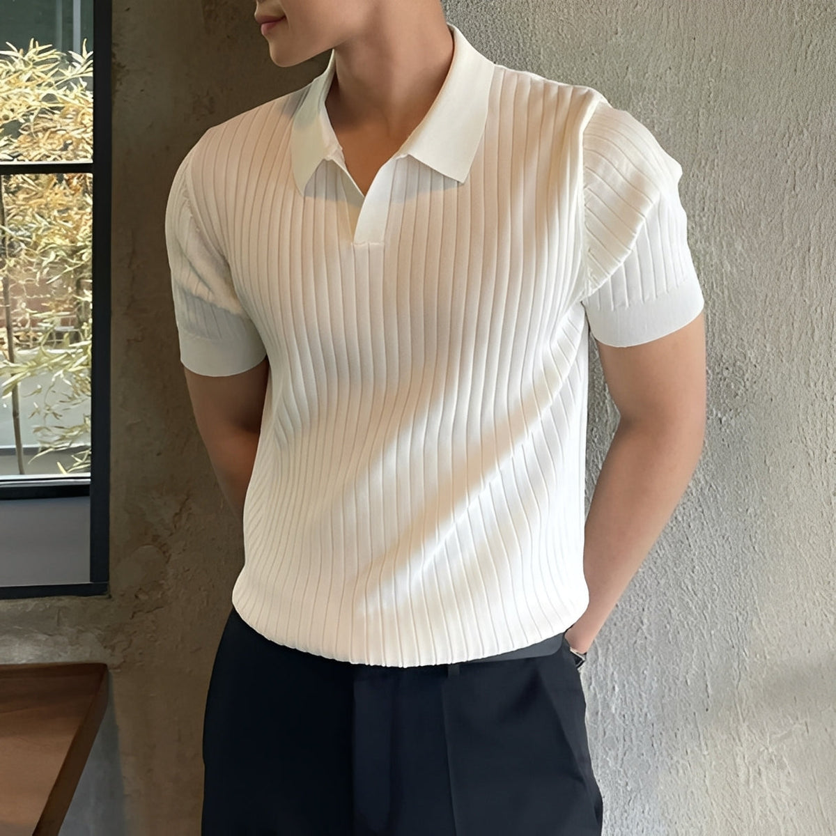 Melvin - Polo pour homme à manches courtes et au style décontracté