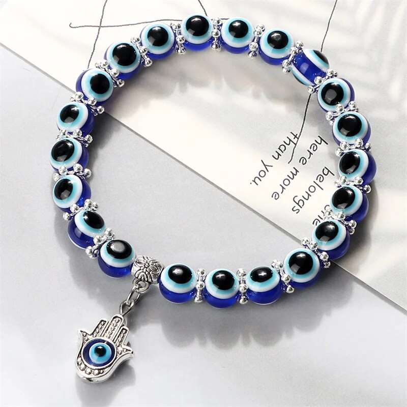 Bracelet de cheville Evil Eye Ocean Style - Karma et Chance