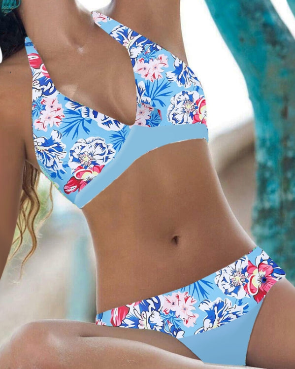 Addie - Ensemble de bikini tendance taille haute pour femmes