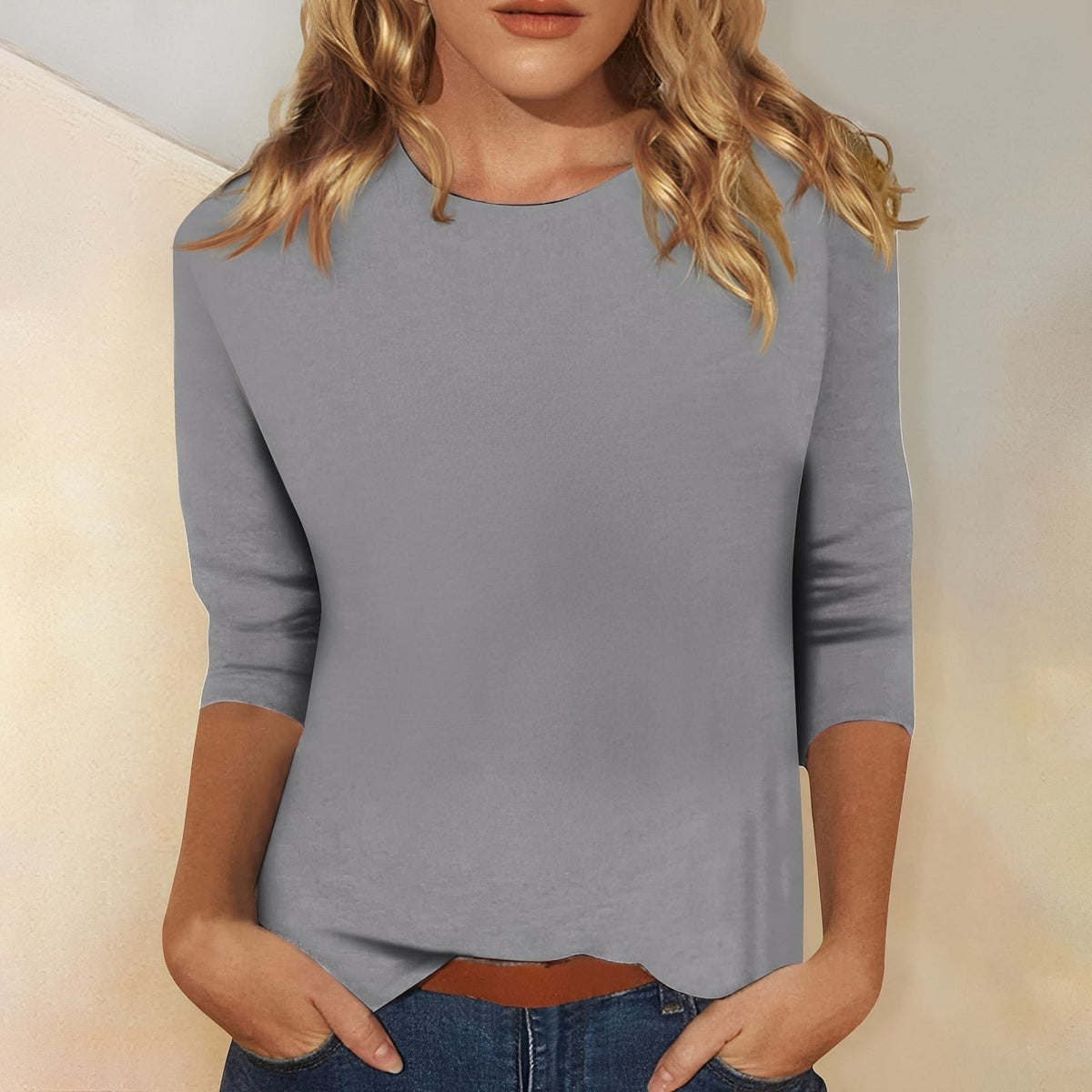 Katherina - T-shirt à col rond agréable à porter