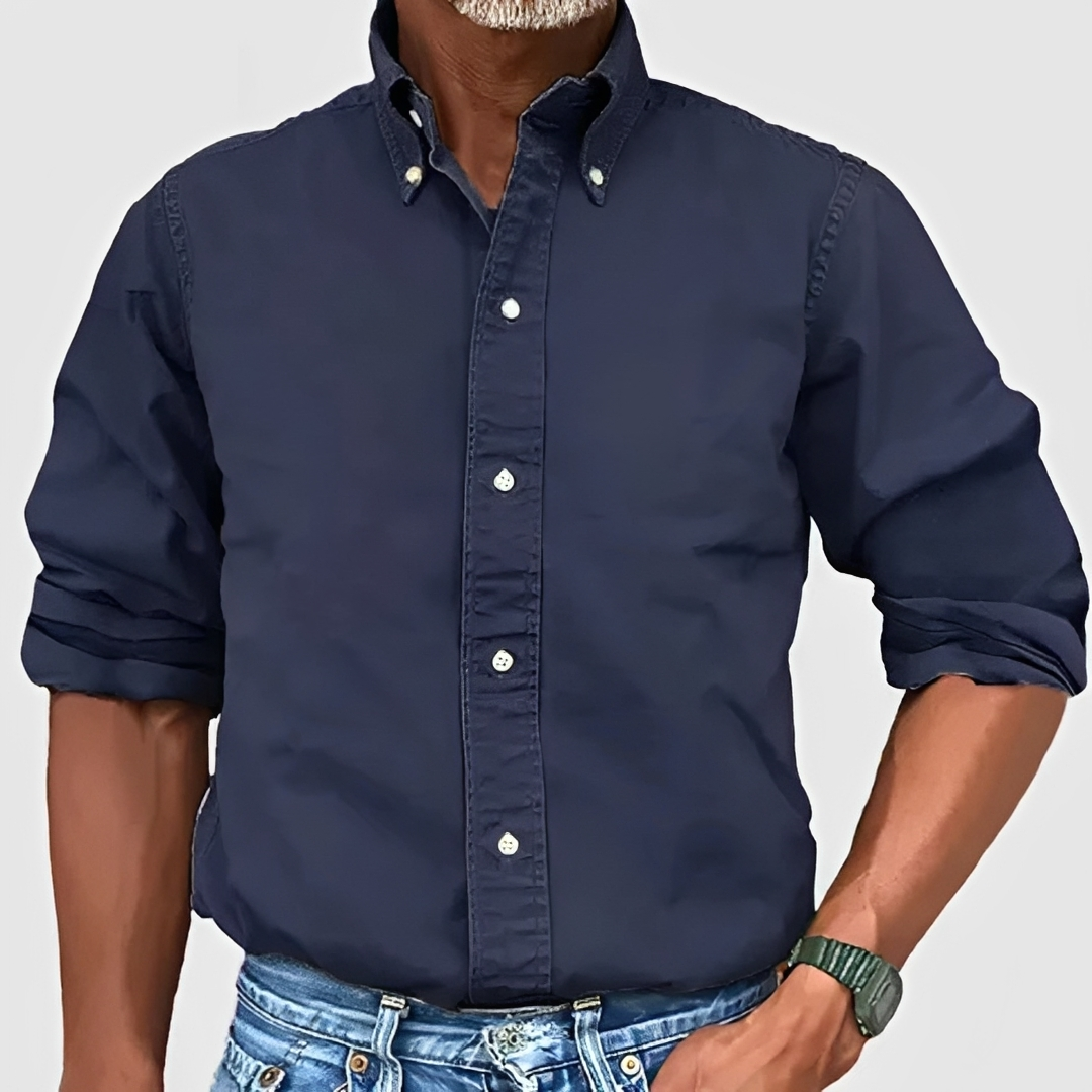 Edmond - Chemise classique à manches longues pour homme