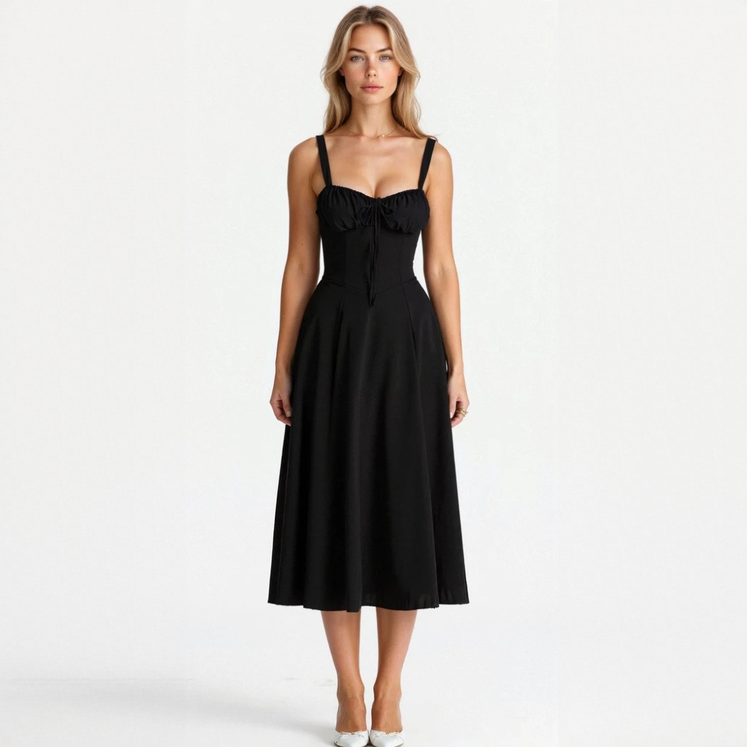Liana - Robe midi élégante