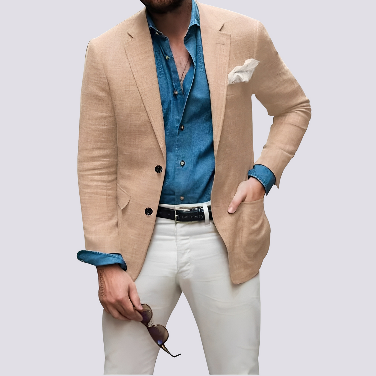 Glenn - Veste raffinée pour hommes avec boutons
