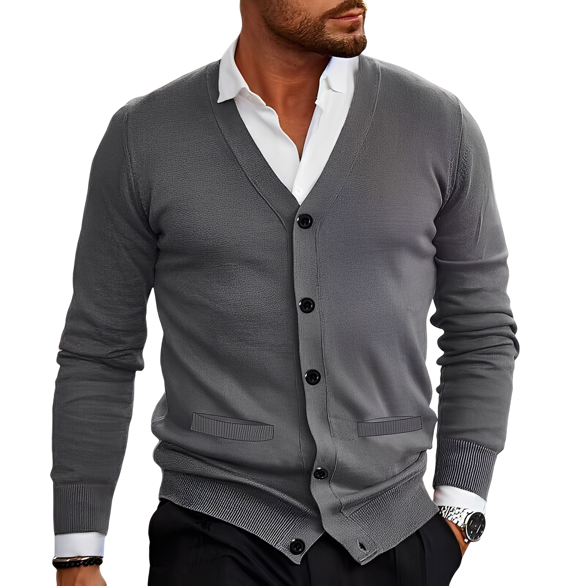 Holden - Veste boutonnée agréable et chaleureuse