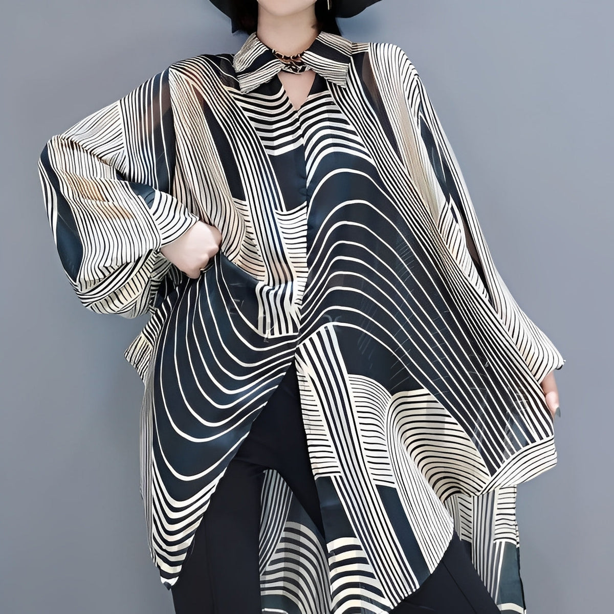 Blouse élégante en chiffon pour femmes