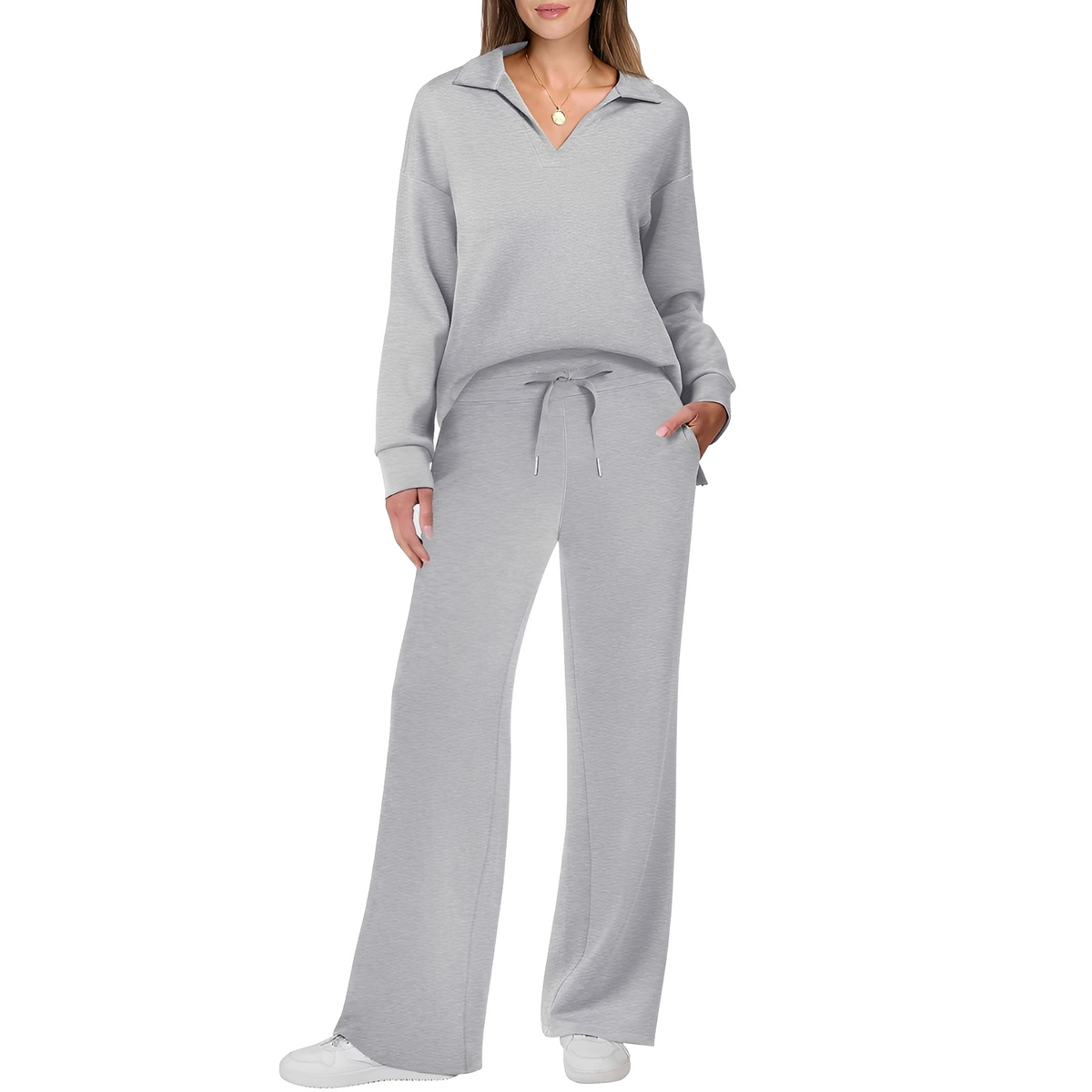 Justina - Ensemble décontracté pull et pantalon pour femmes