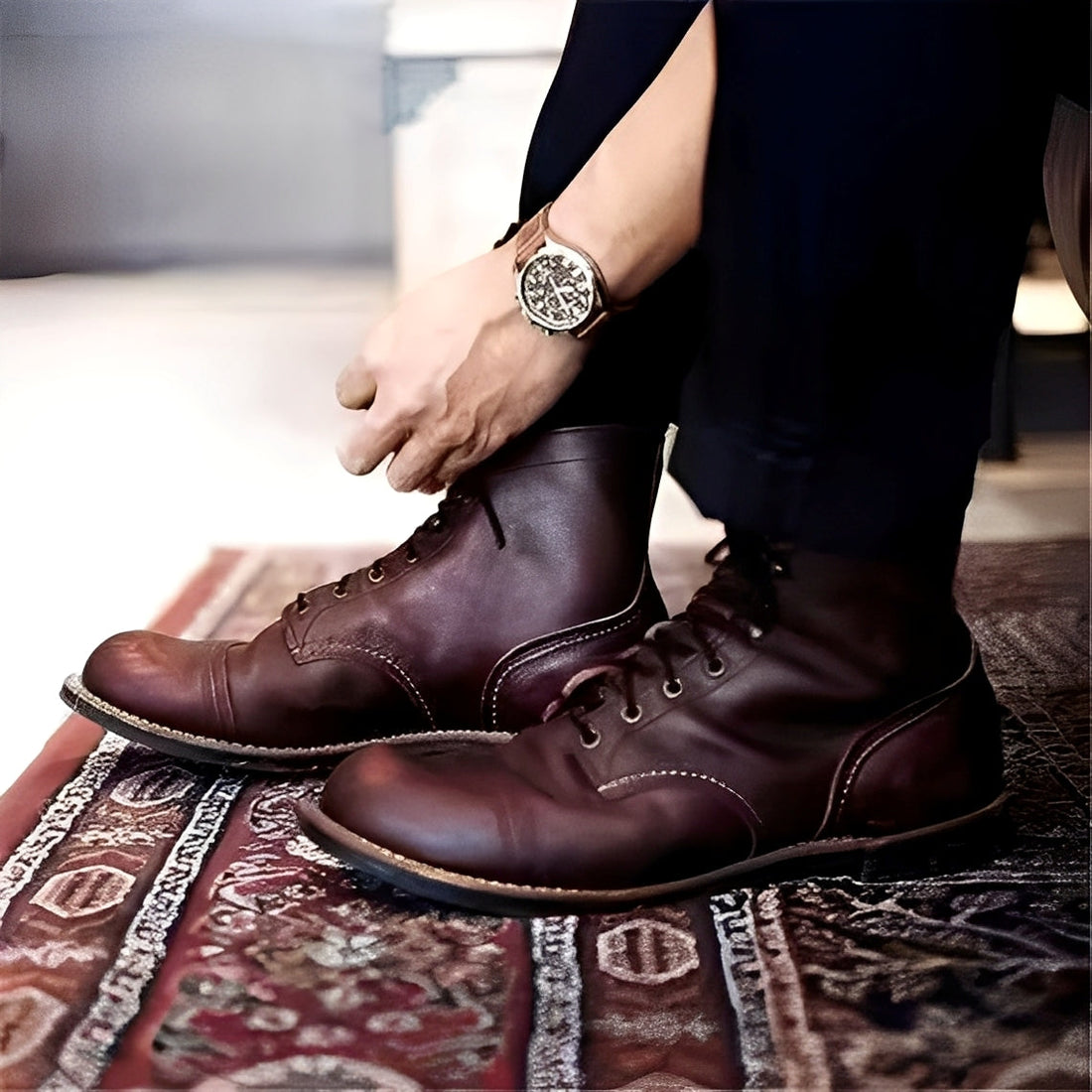 Garrick - Bottines à lacets pour un style décontracté