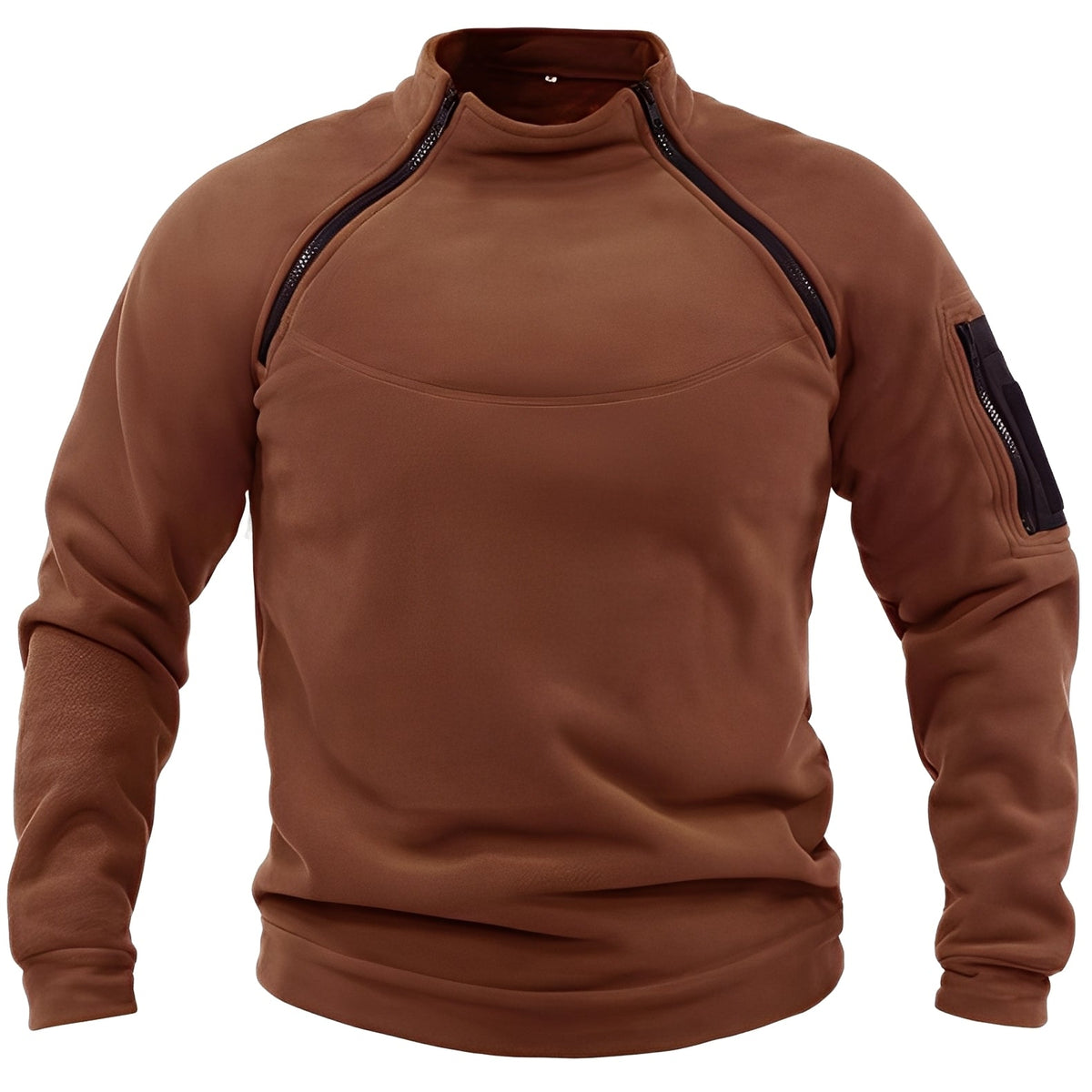 Wilbur - Pull en polaire sport avec fermeture éclair pour hommes