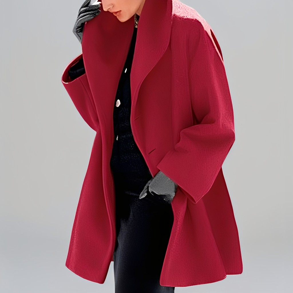 Natalia - Veste en laine moderne et ample pour femmes