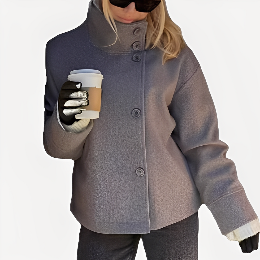 Carolyn - Manteau élégant pour femmes avec fermeture unique