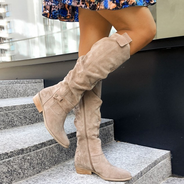 Terina – Bottes décontractées jusqu'au genou pour femmes