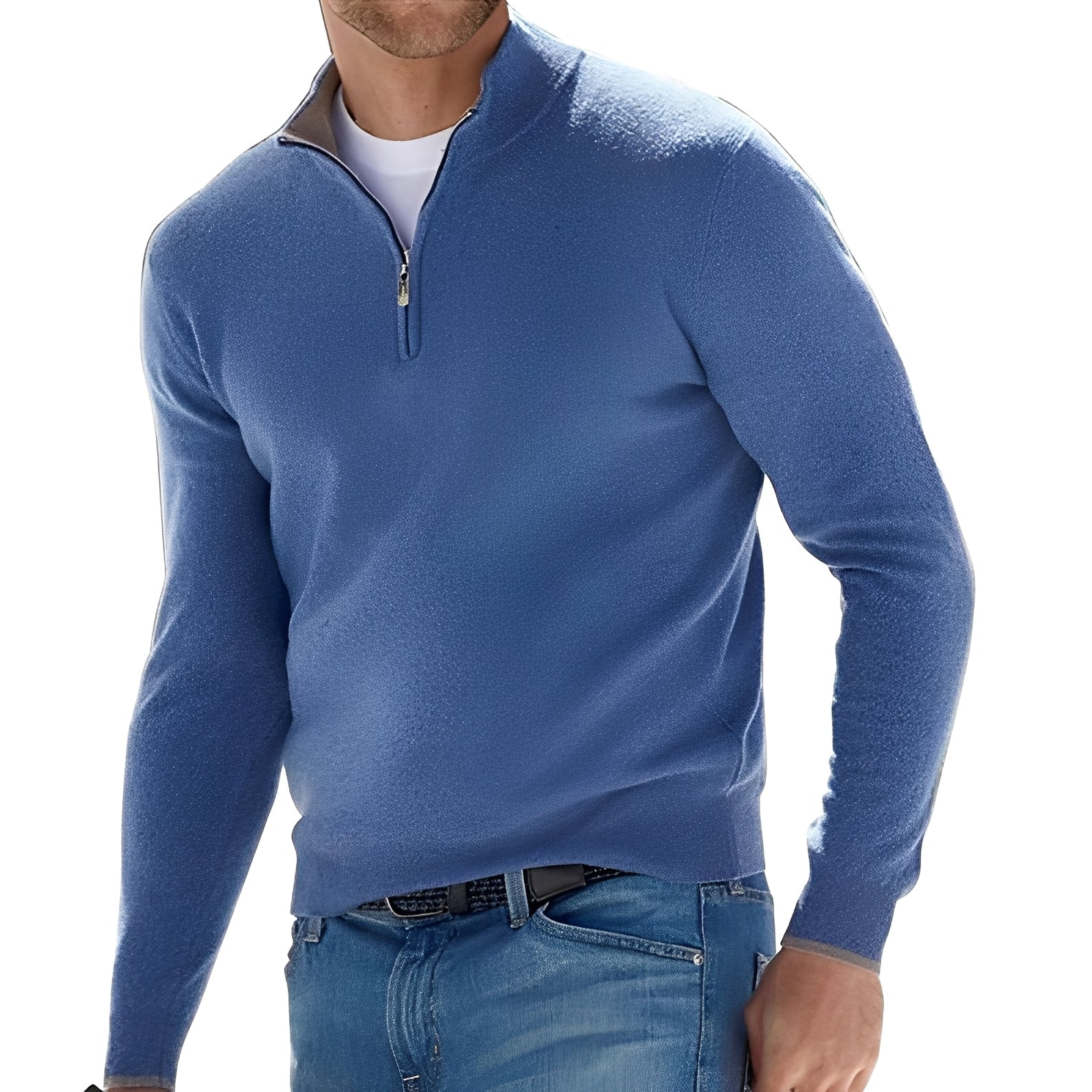 Nash - Pull décontracté avec fermeture éclair mi-longue