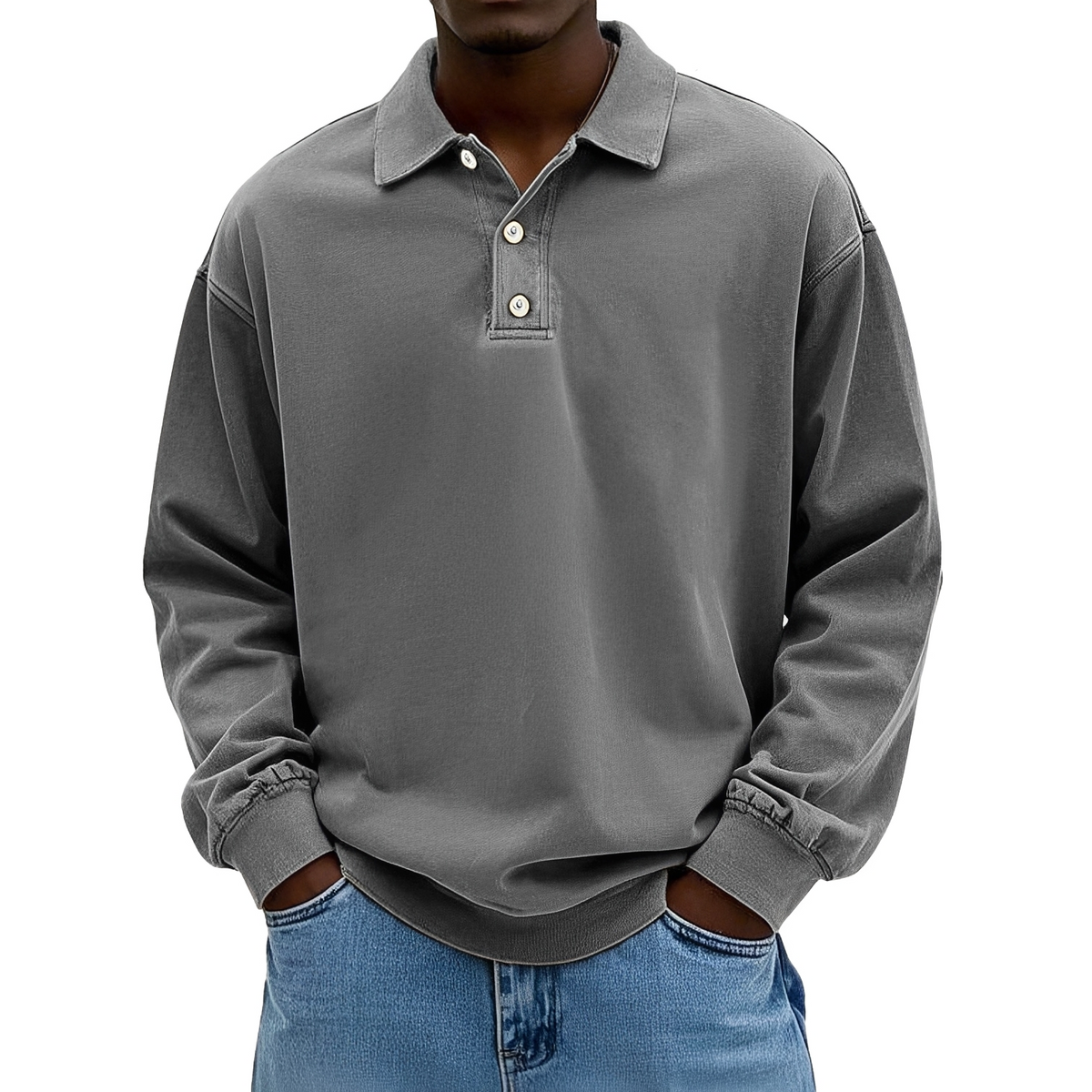 Caspian - Polo à manches longues pour hommes