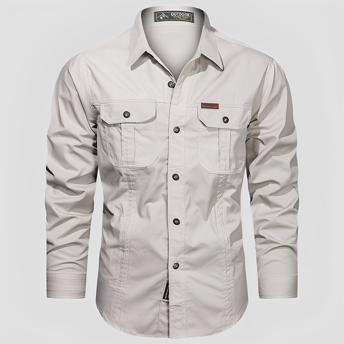 Ranulph - Chemise Cargo à Manches Longues pour Hommes