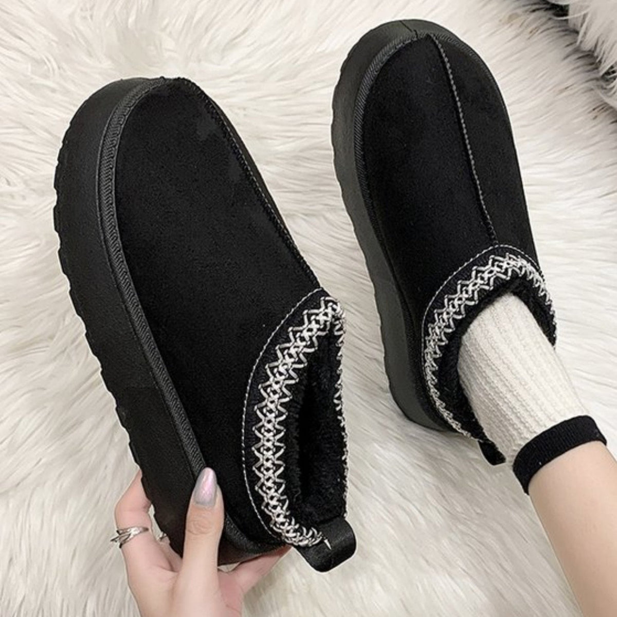Audrey - Chaussures d'hiver confortables et chaudes