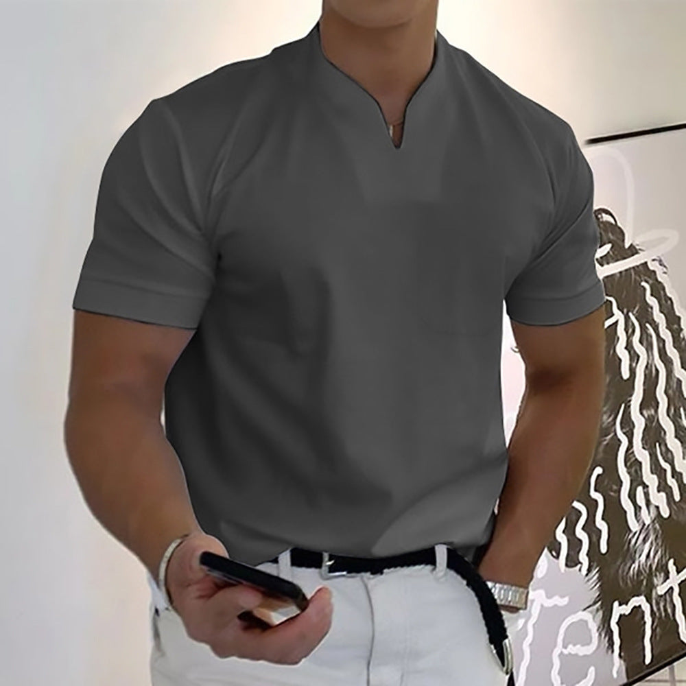 Jason - T-shirt business fitness à manches courtes pour hommes