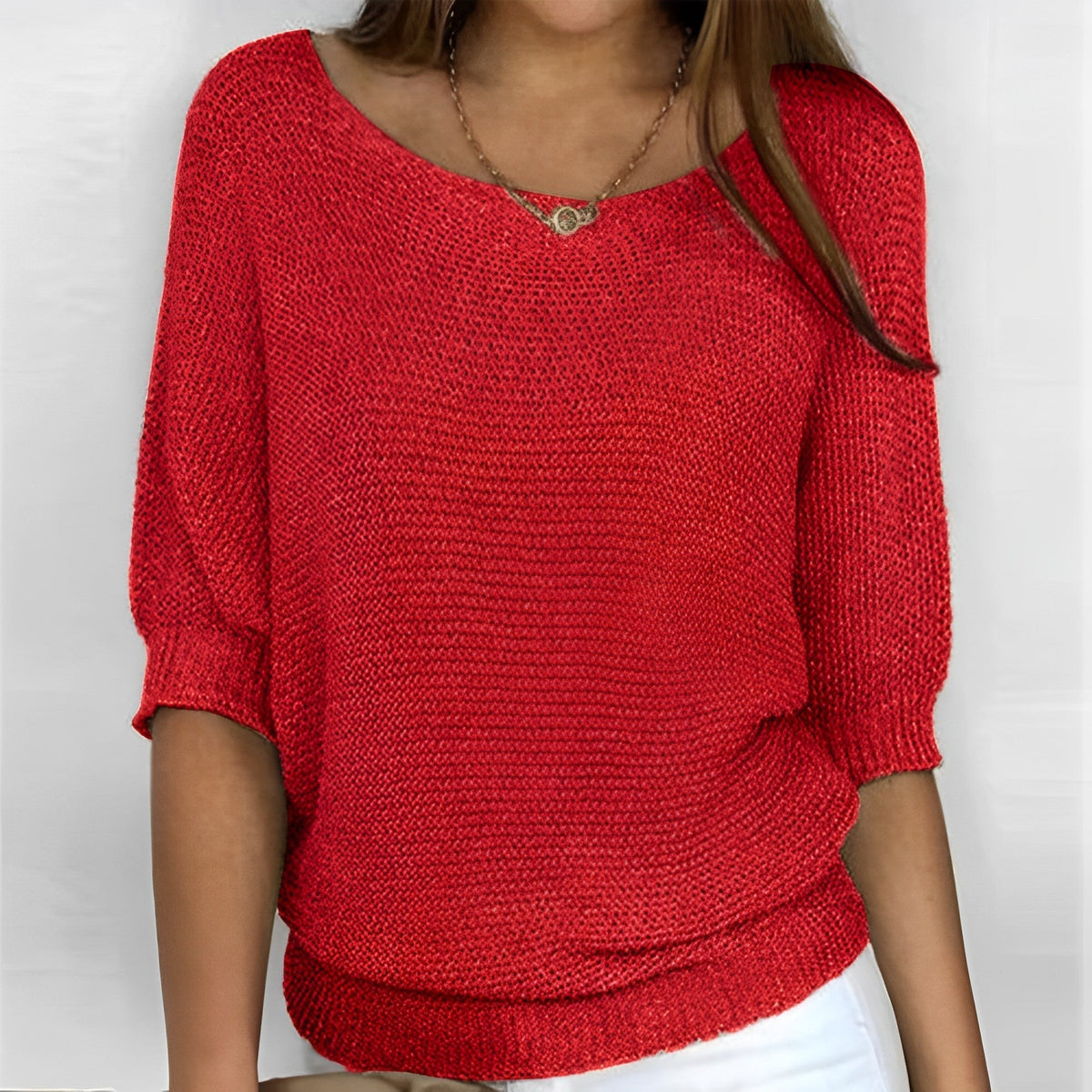 Leonie - Pull tendance à col rond
