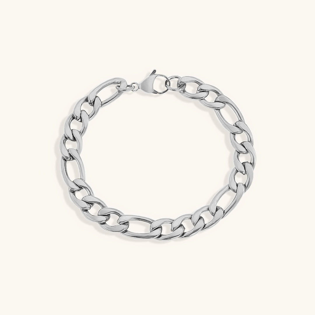 Saturn - Bracelet en chaîne dorée
