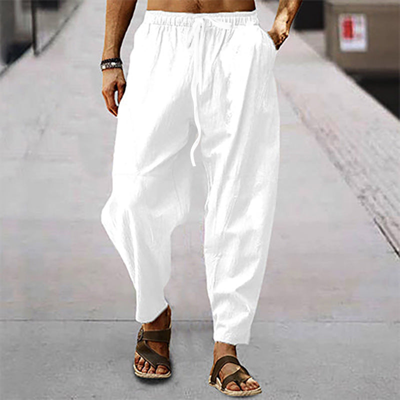 Titus - pantalon de plage pour homme en coton et lin