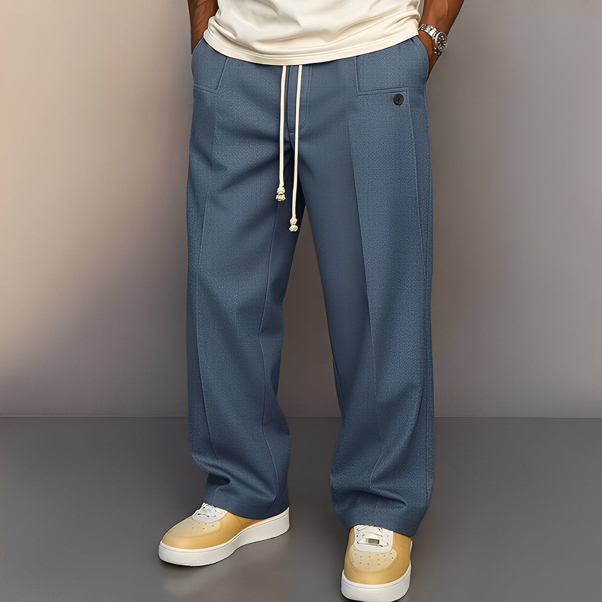 Henri - Pantalon ample pour hommes avec cordon de serrage