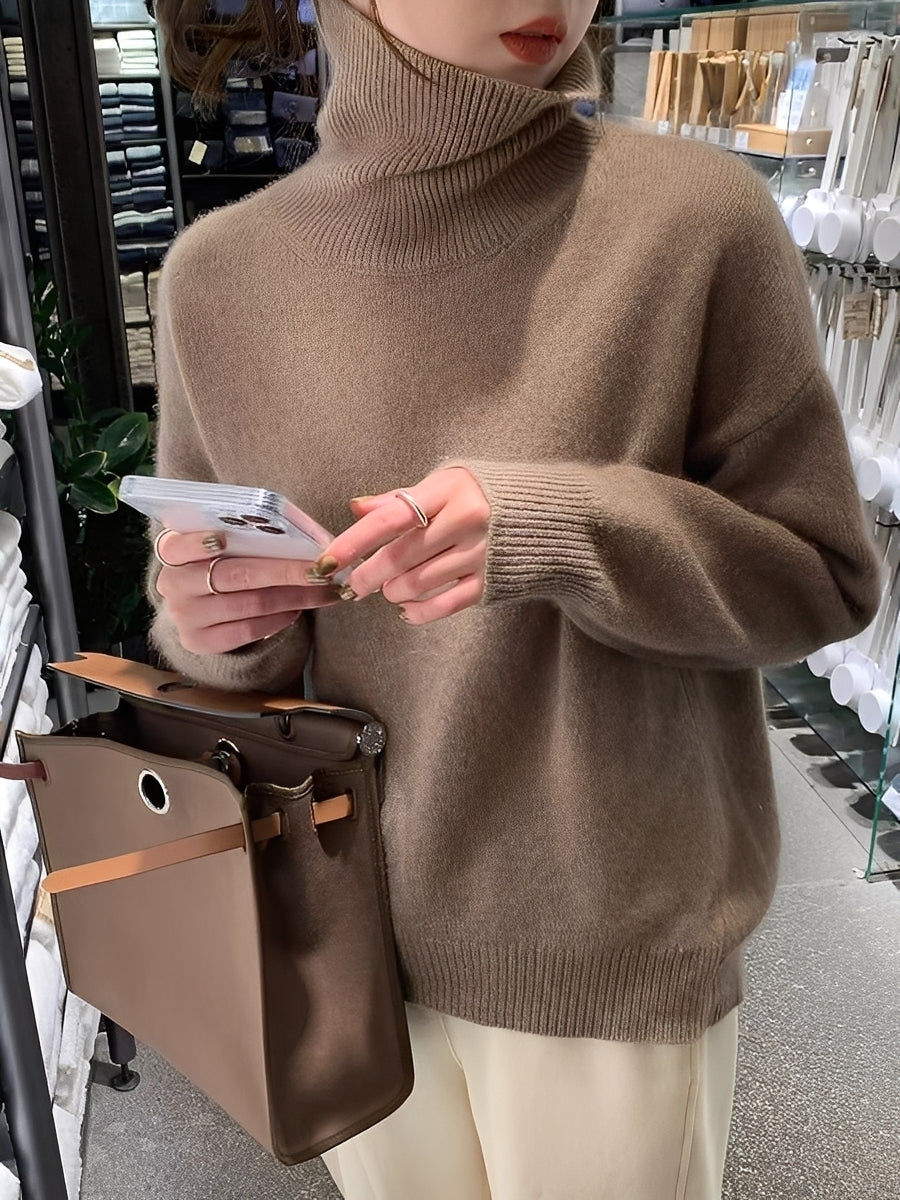 Yvette - Pull col roulé pour femmes