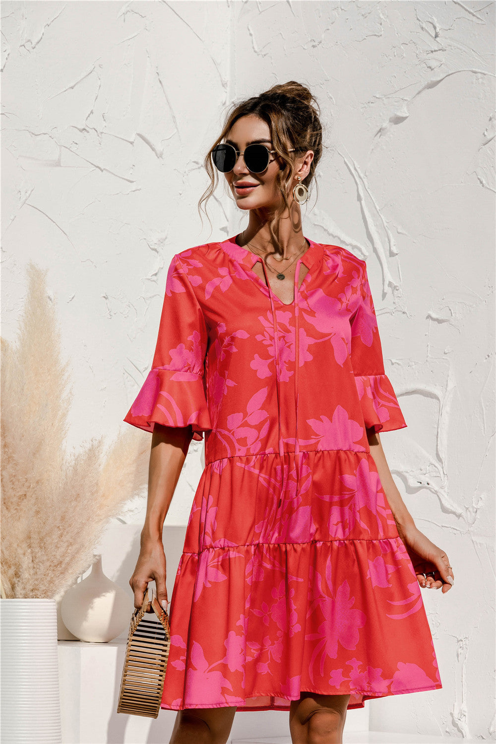 Liza - Robe chic à manches évasées pour femmes